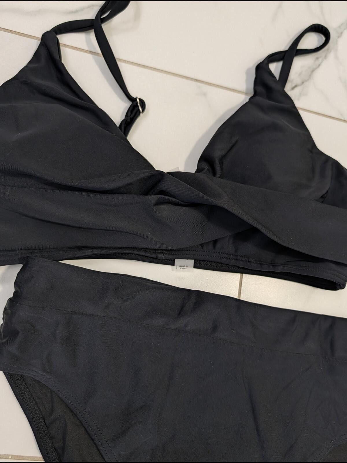 Other Black Women's Bikini Set - Classic High-Waist Swim Size ONE SIZE - 3 Thumbnail