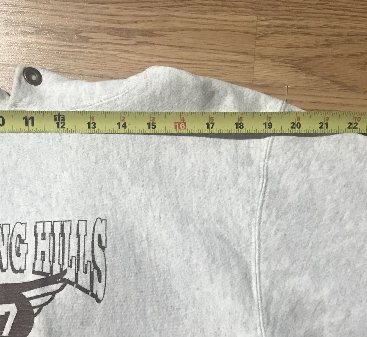 Toyo Enterprises Union Made Gray Bear Hoodie L Pullover Indians School Logo Size US L / EU 52-54 / 3 - 8 Thumbnail