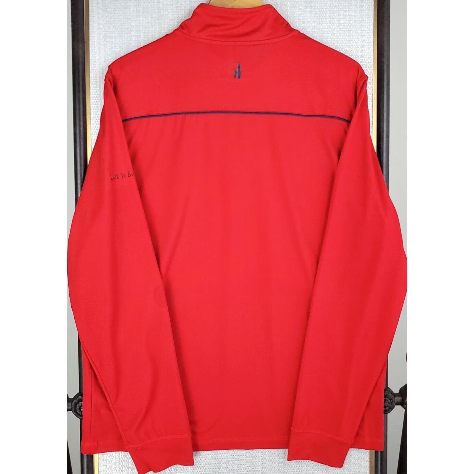 johnnie-O johnnie-O Red Prep-Formance 1/4 Zip Golf Shirt Large Mens Size US L / EU 52-54 / 3 - 5 Thumbnail