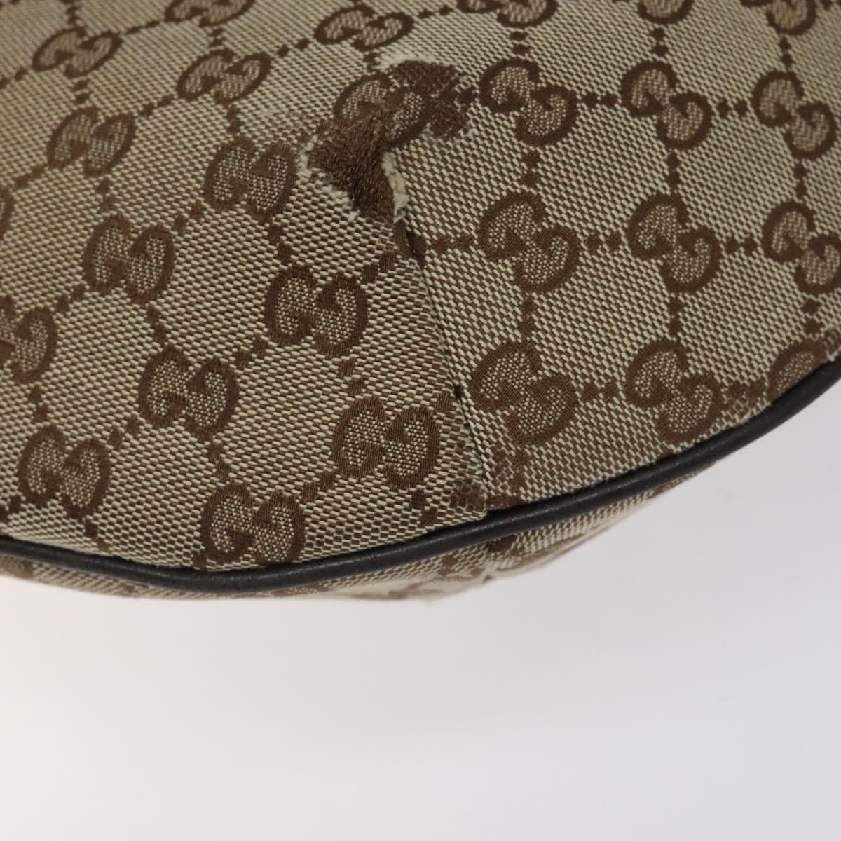Gucci GUCCI GG Canvas Shoulder Bag Beige Silver Size ONE SIZE - 12 Thumbnail