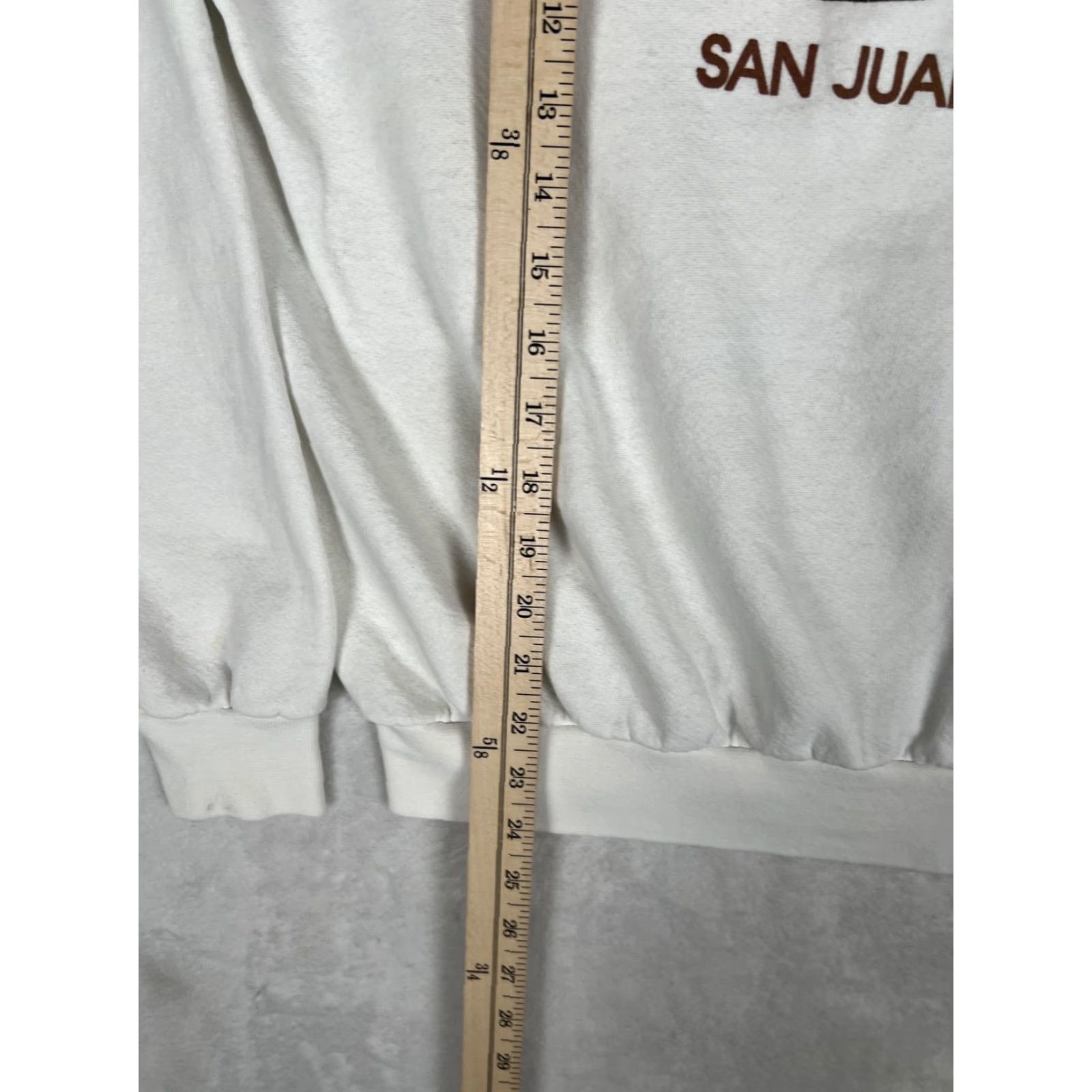 Hard Rock Cafe VINTAGE Hard Rock Cafe Sweatshirt Mens M White Graphic Print Pullover Crewneck San Juan City Music Logo Size US M / EU 48-50 / 2 - 6 Thumbnail