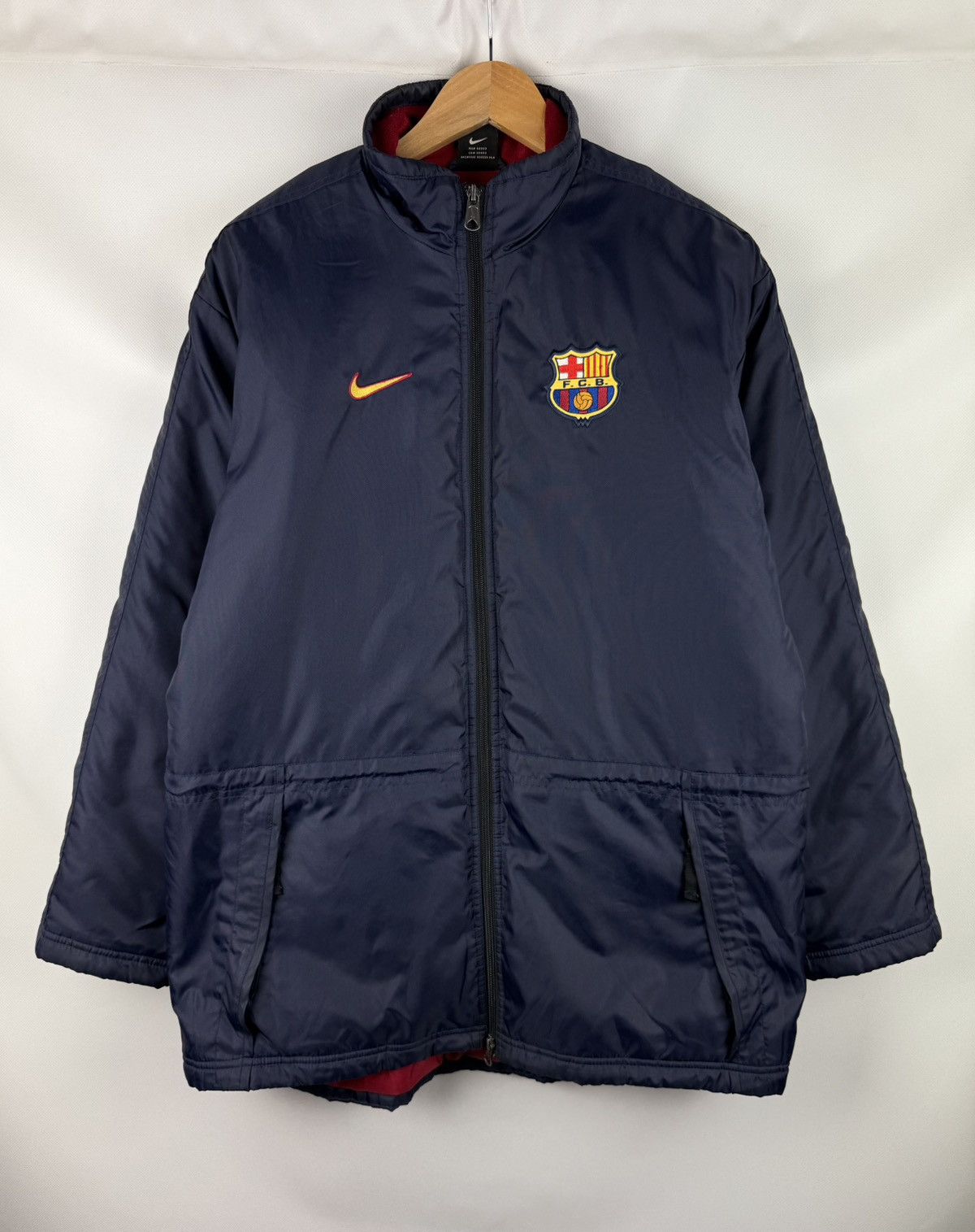 Nike Nike FC Barcelona Vintage Training Nylon Jacket Size US S / EU 44-46 / 1 - 1 Thumbnail
