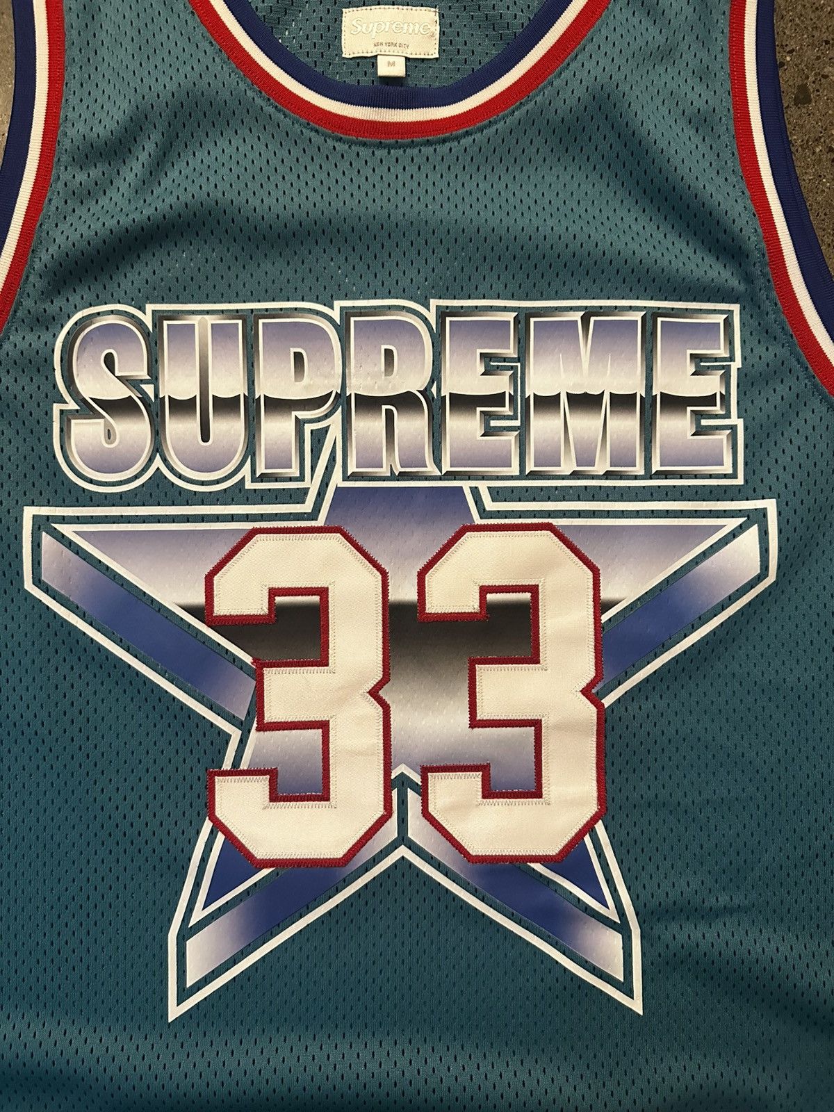 Supreme Teal supreme allstar basketball jersey SS15 Size US M / EU 48-50 / 2 - 3 Thumbnail