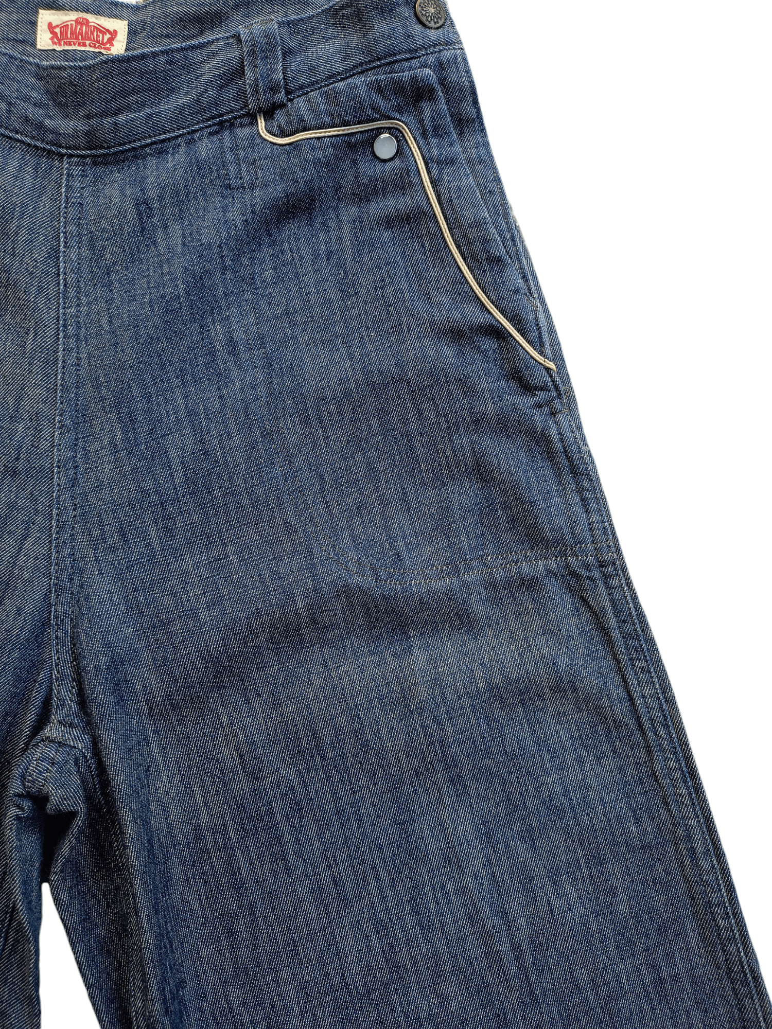 Japanese Brand × Vintage HR MARKET Women's Wide Leg Vintage Streetwear Denim Size 28" / US 6 / IT 42 - 4 Thumbnail