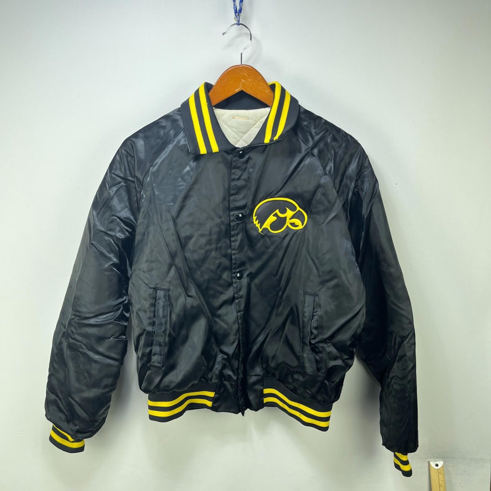 Other Vintage Iowa Hawkeyes Varsity Bomber Jacket Medium Size ONE SIZE - 2 Thumbnail
