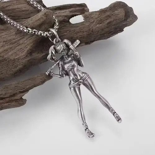 Japanese Brand Girl Street Motorbike Pendant Necklaces Size ONE SIZE - 1 Thumbnail
