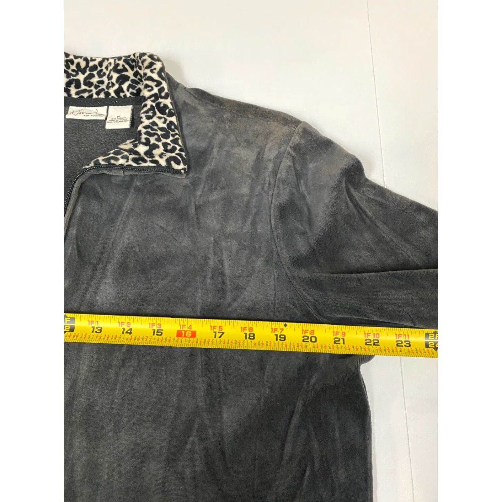Vintage Kim Rogers Womens Sweater PL black full zip petites Size L / US 10 / IT 46 - 5 Thumbnail