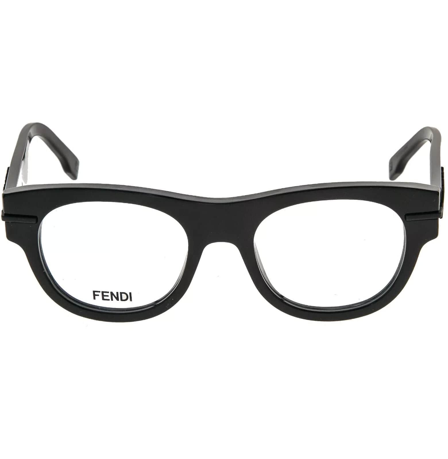 Fendi FENDI FENDIGRAPHY HOBO LOGO 50078 001 Black Optical FE50078I Size ONE SIZE - 9 Thumbnail