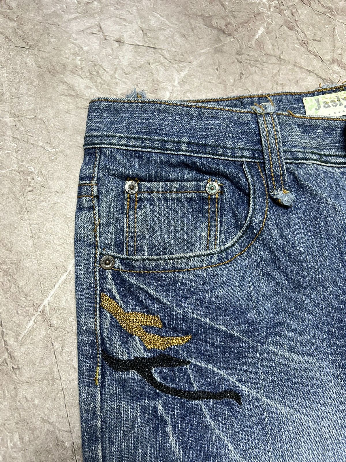 Designer × Japanese Brand Jaslyge Vintage Baggy Y2K Jeans Size US 36 / EU 52 - 6 Thumbnail