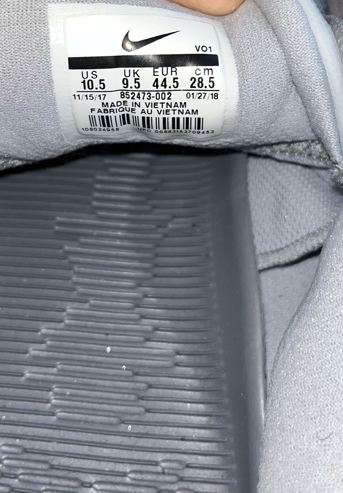 Nike Kobe mamba instinct pure platinum Size US 10.5 / EU 43-44 - 6 Thumbnail
