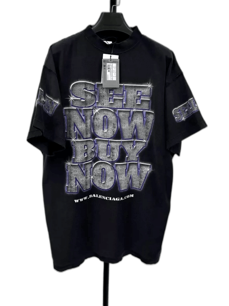 Balenciaga Balenciaga Short Sleeve TShirt with Print-2505 Size US S / EU 44-46 / 1 - 1 Thumbnail