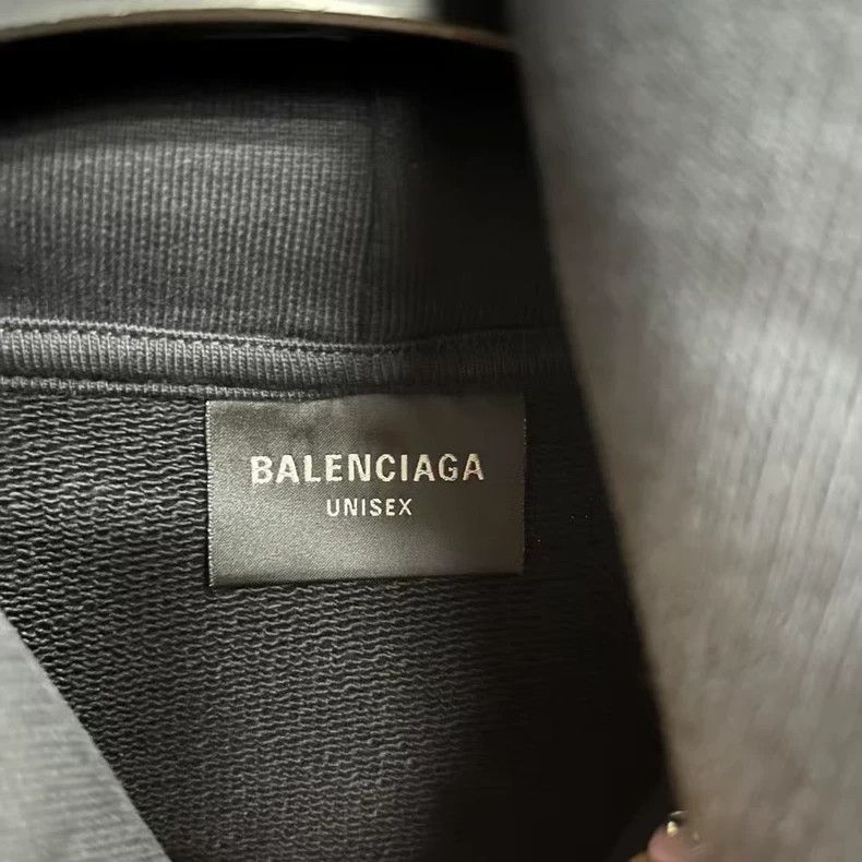 Balenciaga Balenciaga Black letter print hooded long sleeve sweater l Size US XXS / EU 40 - 4 Thumbnail