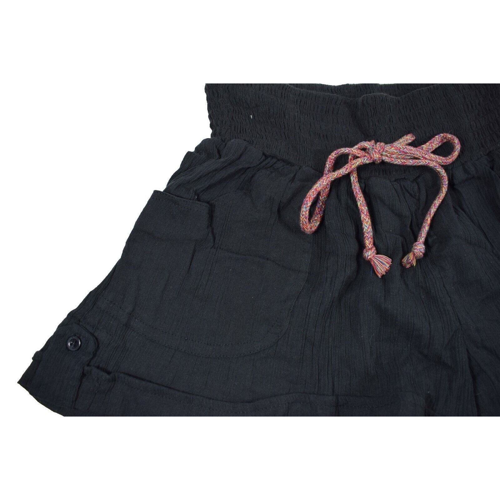 Other Magellan Outdoors Misses Medium Black Gauze Cuffed Shorts Ne Size 34" / US 12 / IT 48 - 2 Thumbnail