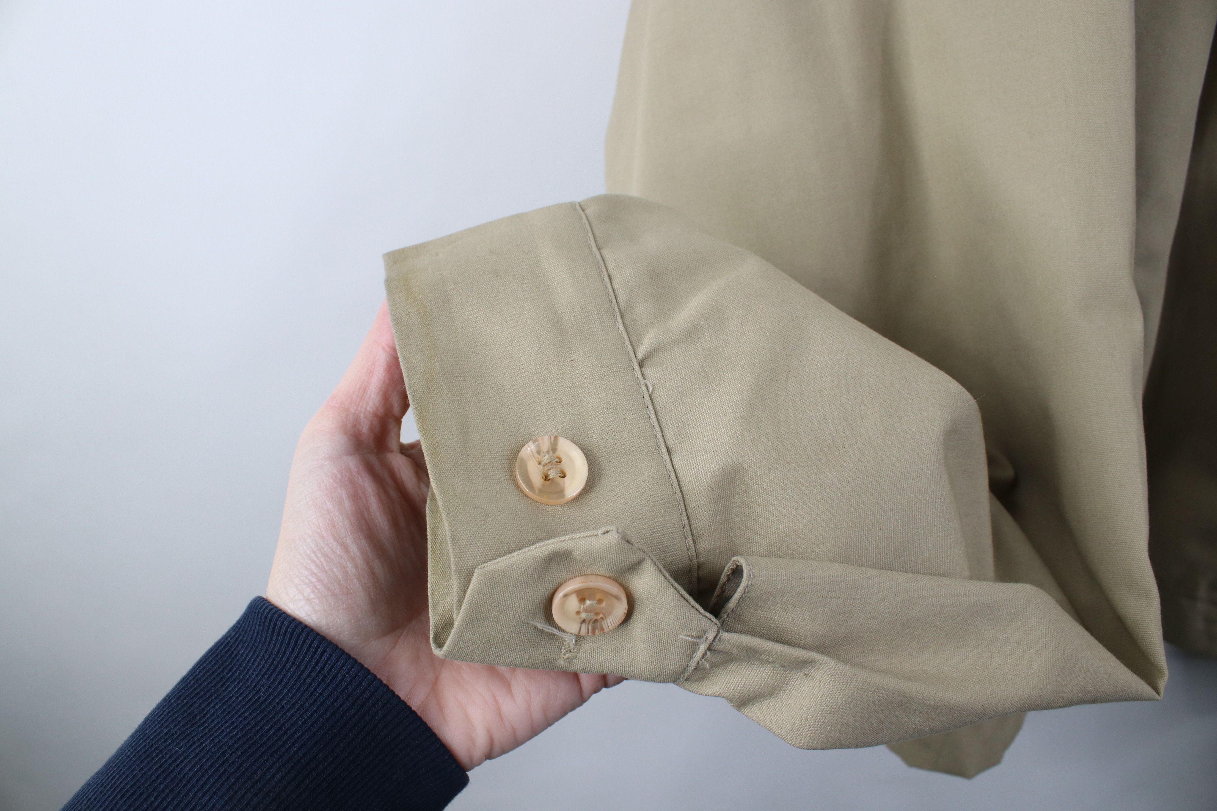 Vintage Vintage 70s Streetwear Canvas Cafe Racer Bomber Jacket Beige Size US XXL / EU 58 / 5 - 7 Thumbnail