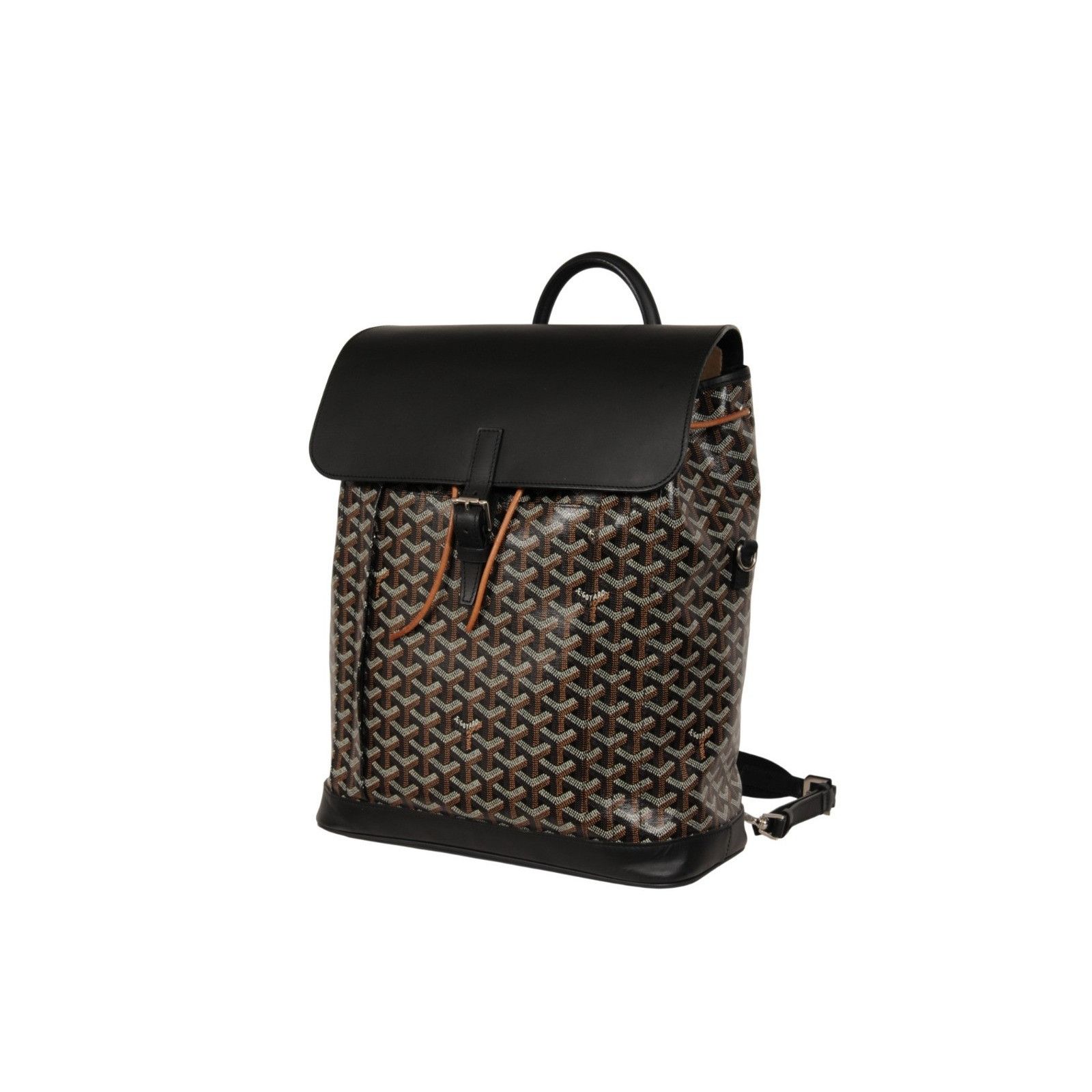 Goyard Alpin MM Backpack Black Leather Drawstring Strap Size ONE SIZE - 2 Thumbnail