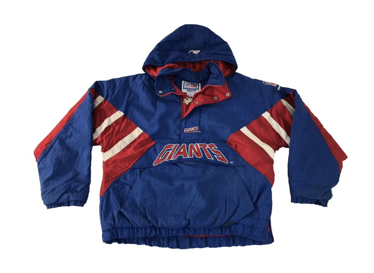 90s Starter NFL Giant Anorak Hooded Jacket