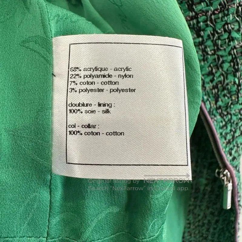 Chanel Chanel Green Cotton Coat for Women . Size S / US 4 / IT 40 - 8 Thumbnail