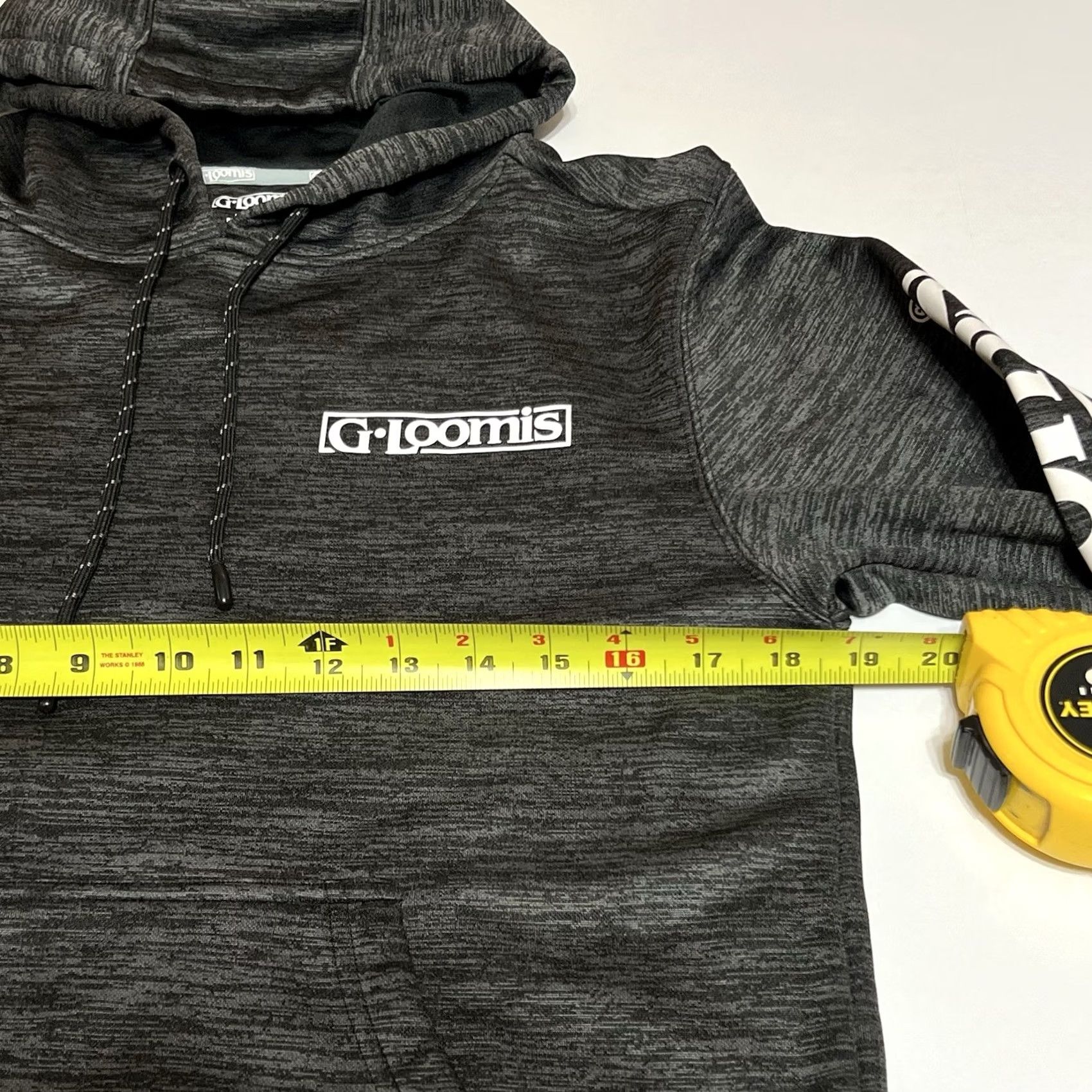 Spell G Loomis Hoodie Pullover Adult Small Gray Sweatshirt Fishing Logo Size US S / EU 44-46 / 1 - 6 Thumbnail