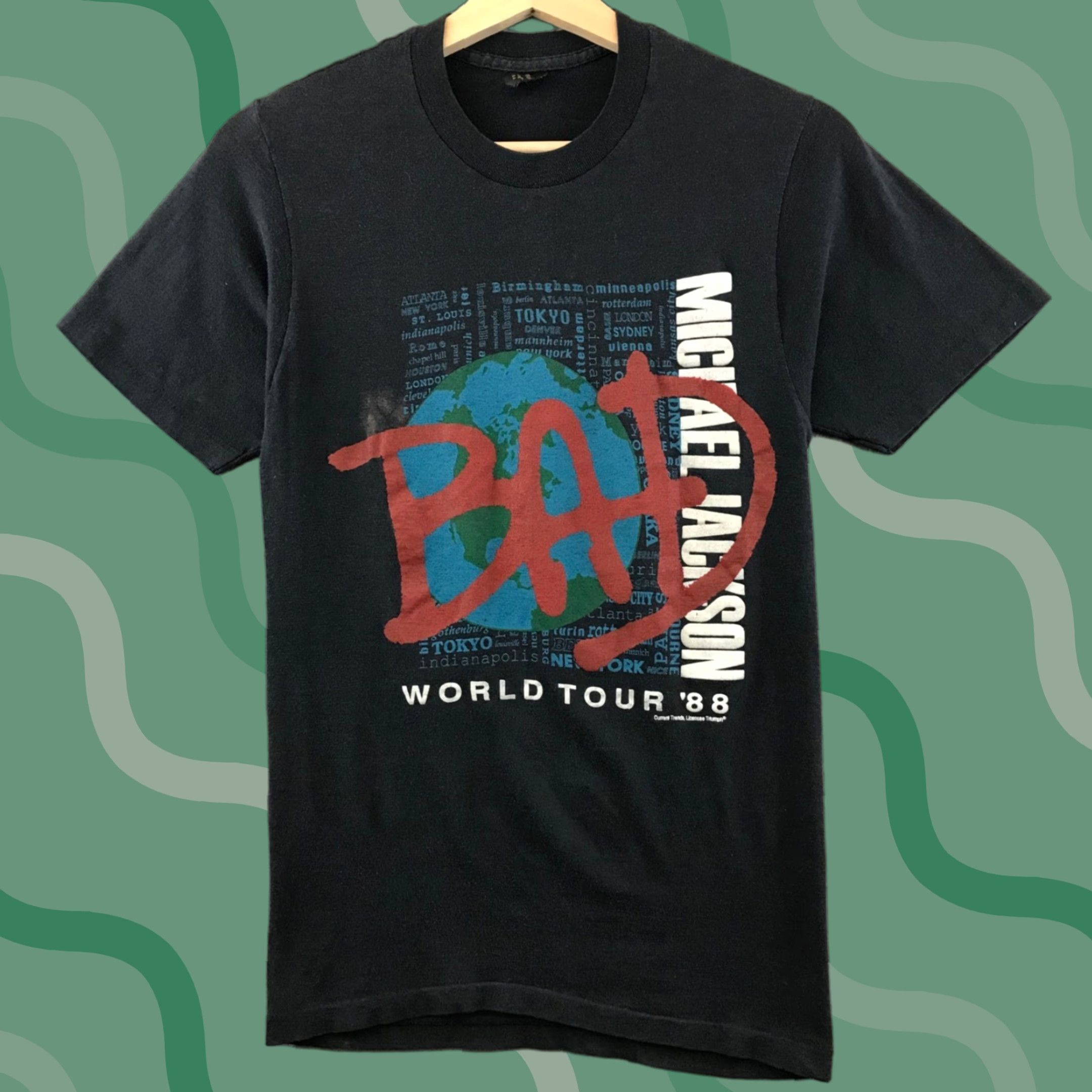 VINTAGE Michael Jackson BAD World Tour 