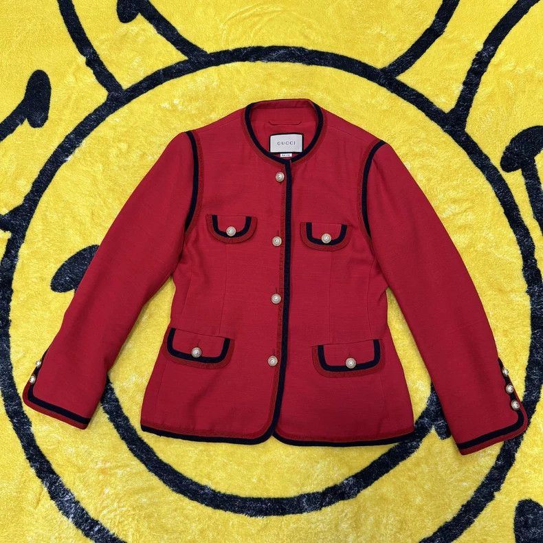 Gucci GucciRed button multi-pocket noble style jacket 2503-Nextar Size S / US 4 / IT 40 - 3 Thumbnail