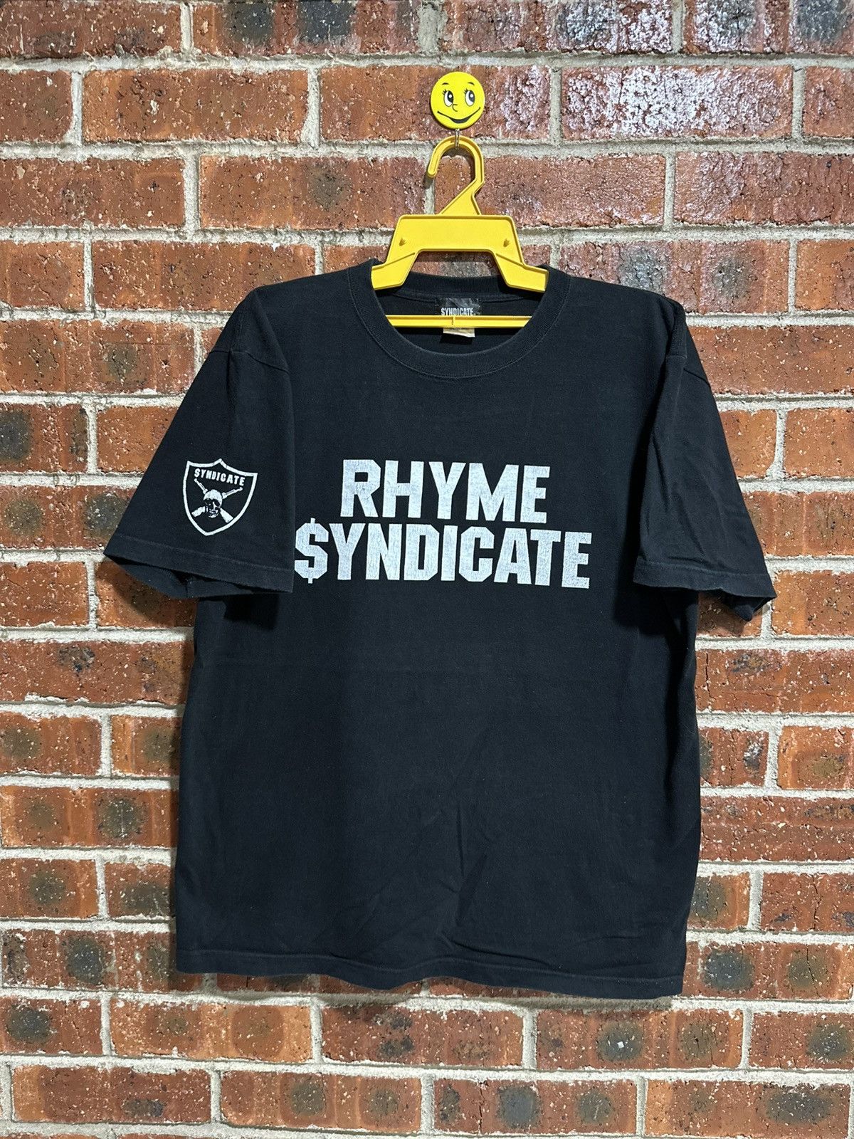 Rap Tees × Syndicate × Vintage Vintage Rhyme Syndicate Faded Tee Size US XL / EU 56 / 4 - 1 Thumbnail