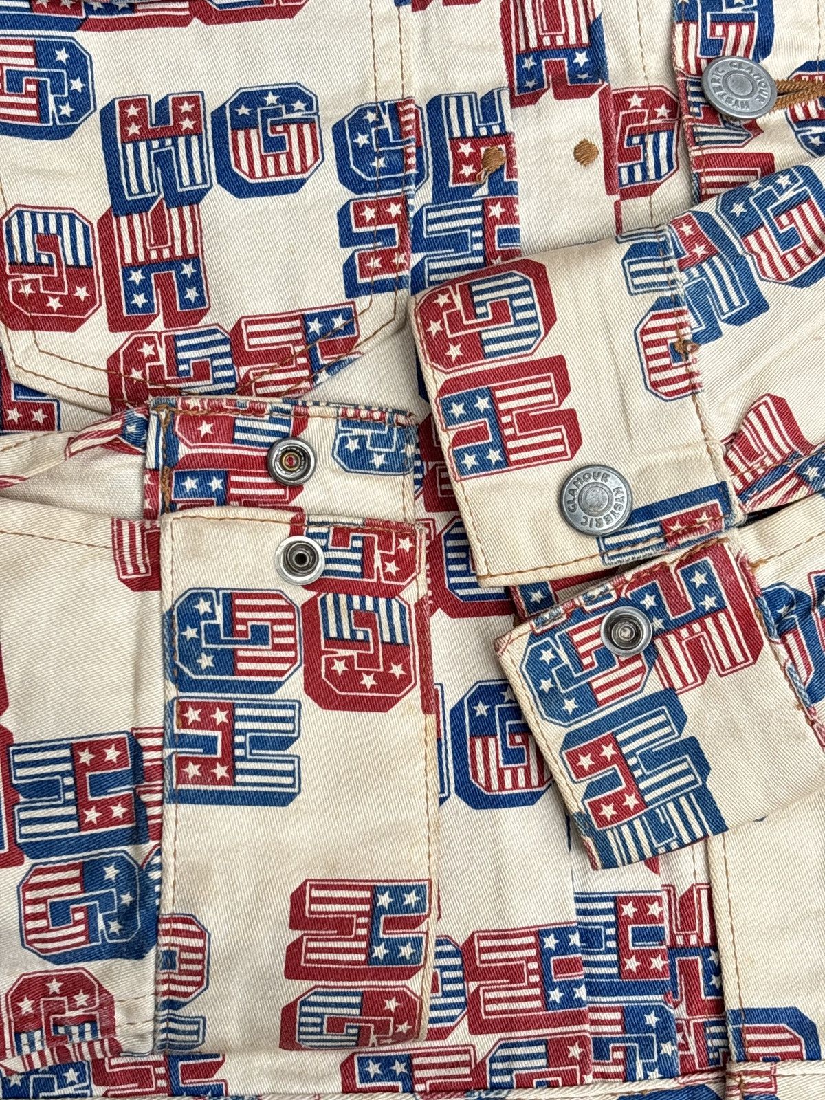 Designer × Hysteric Glamour × Japanese Brand Hysteric Glamour KINKY American Flag Pleated Front Western Size US M / EU 48-50 / 2 - 9 Thumbnail