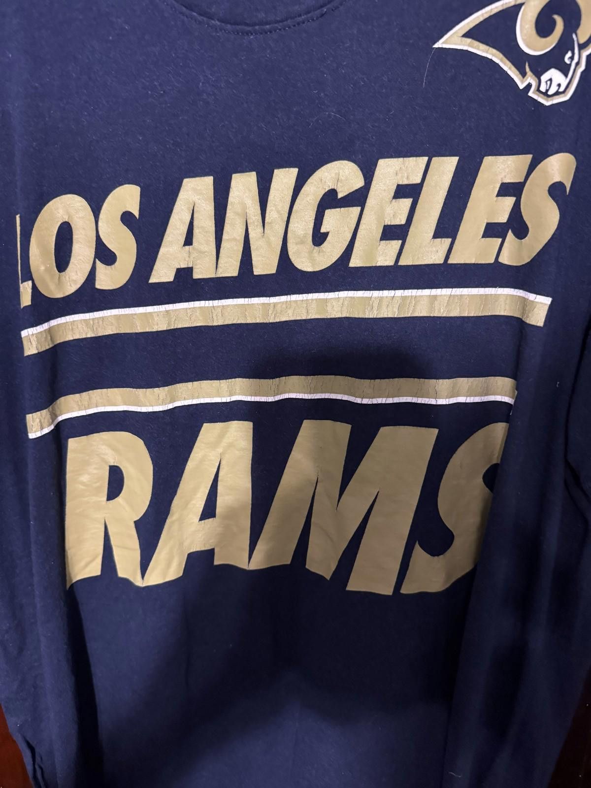 Nike Los Angeles Rams Nike Distressed Men's tee Sz L Blue Size ONE SIZE - 5 Thumbnail