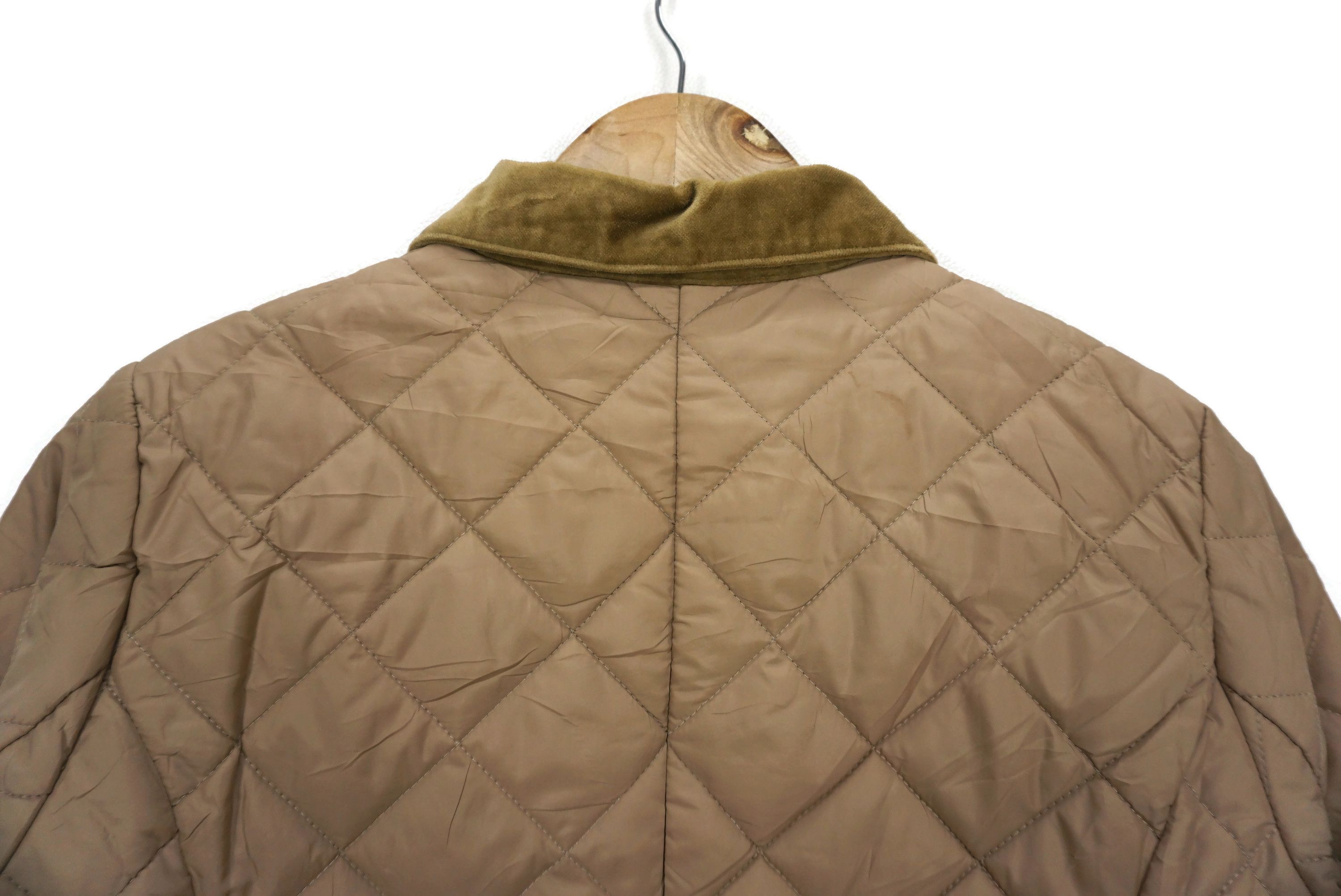 Laura Ashley Quilted Coat Snap Front Thermolite Velvet Trimming Jacket Size M / US 6-8 / IT 42-44 - 9 Thumbnail