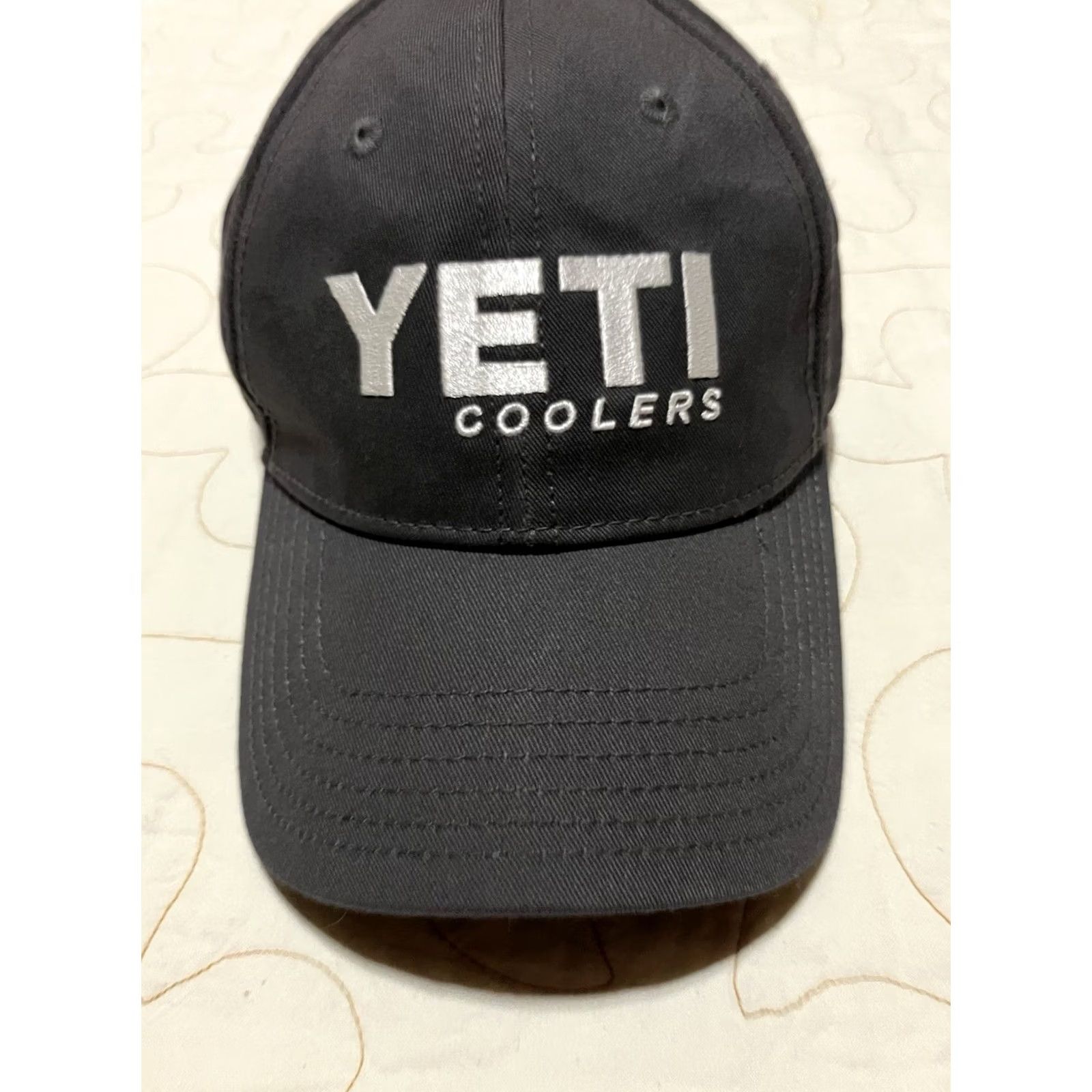 Yeti Yeti Baseball Cap Men’s One Size Adjustable Gray Embroidered Cap, Breathable, Solid Gray Cap Size ONE SIZE - 2 Thumbnail
