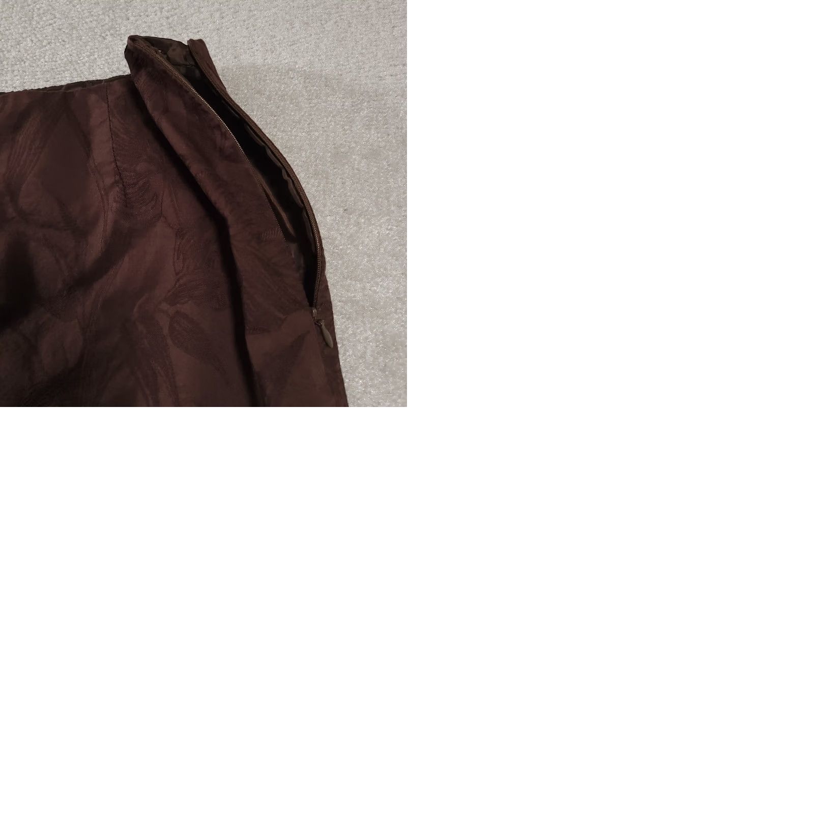 Talbots Vintage Talbots Dress Pants Womens 18 Brown Side Zip Lined Embroidered Leaf USA Size 40" / US 18 - 9 Thumbnail