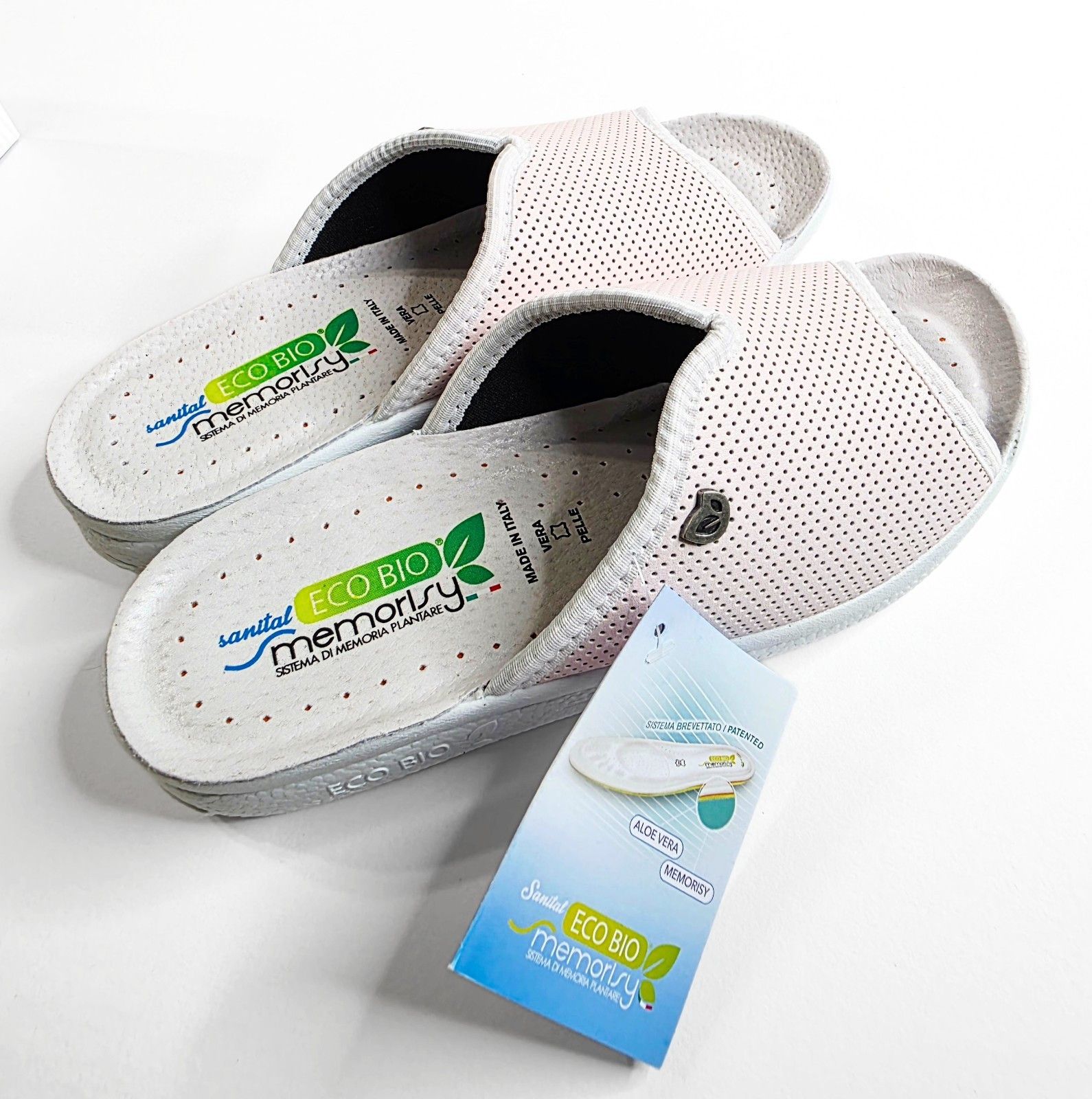 Other Eco Bio Memory Slippers 8.5 EU 39 Italy Orthopedic Sandals Size US 8.5 / IT 38.5 - 3 Thumbnail
