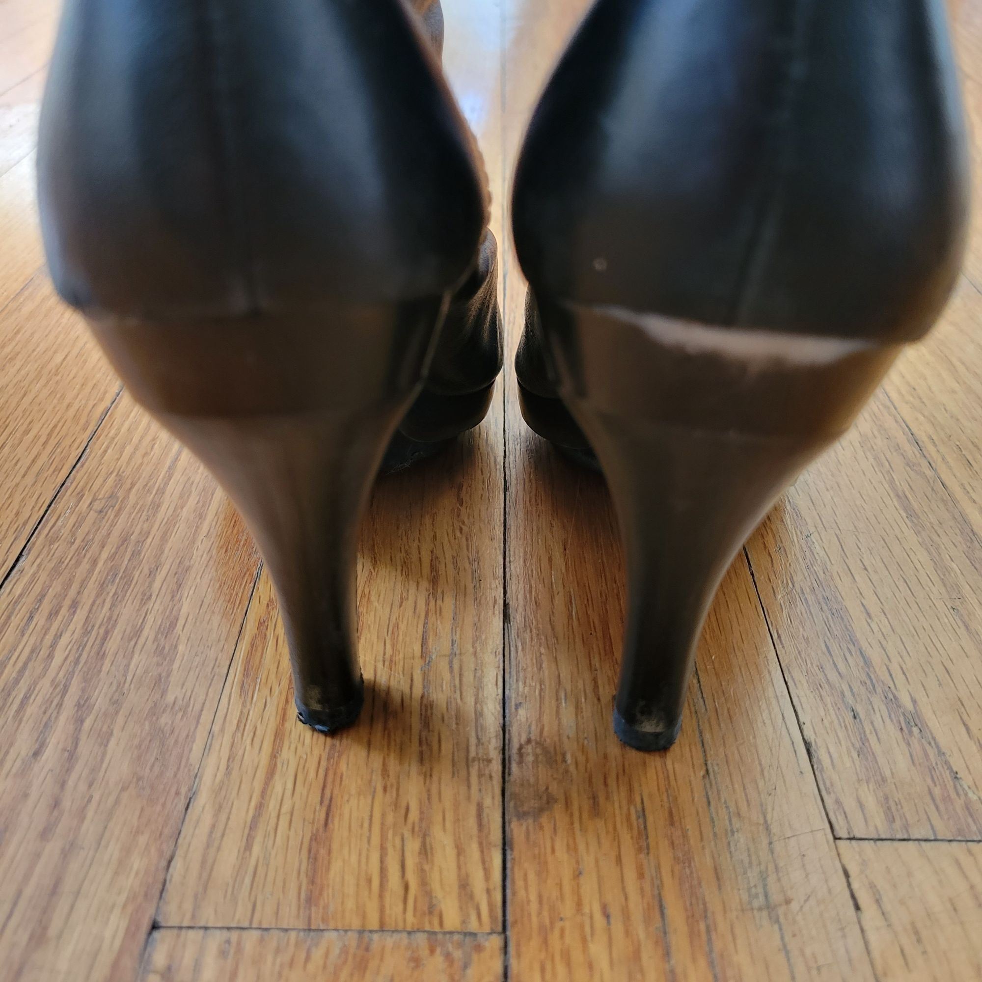 Michael Kors Michael Kors 7M Black Leather Ankle Boots Full Zip Stiletto Size US 7 / IT 37 - 13 Thumbnail