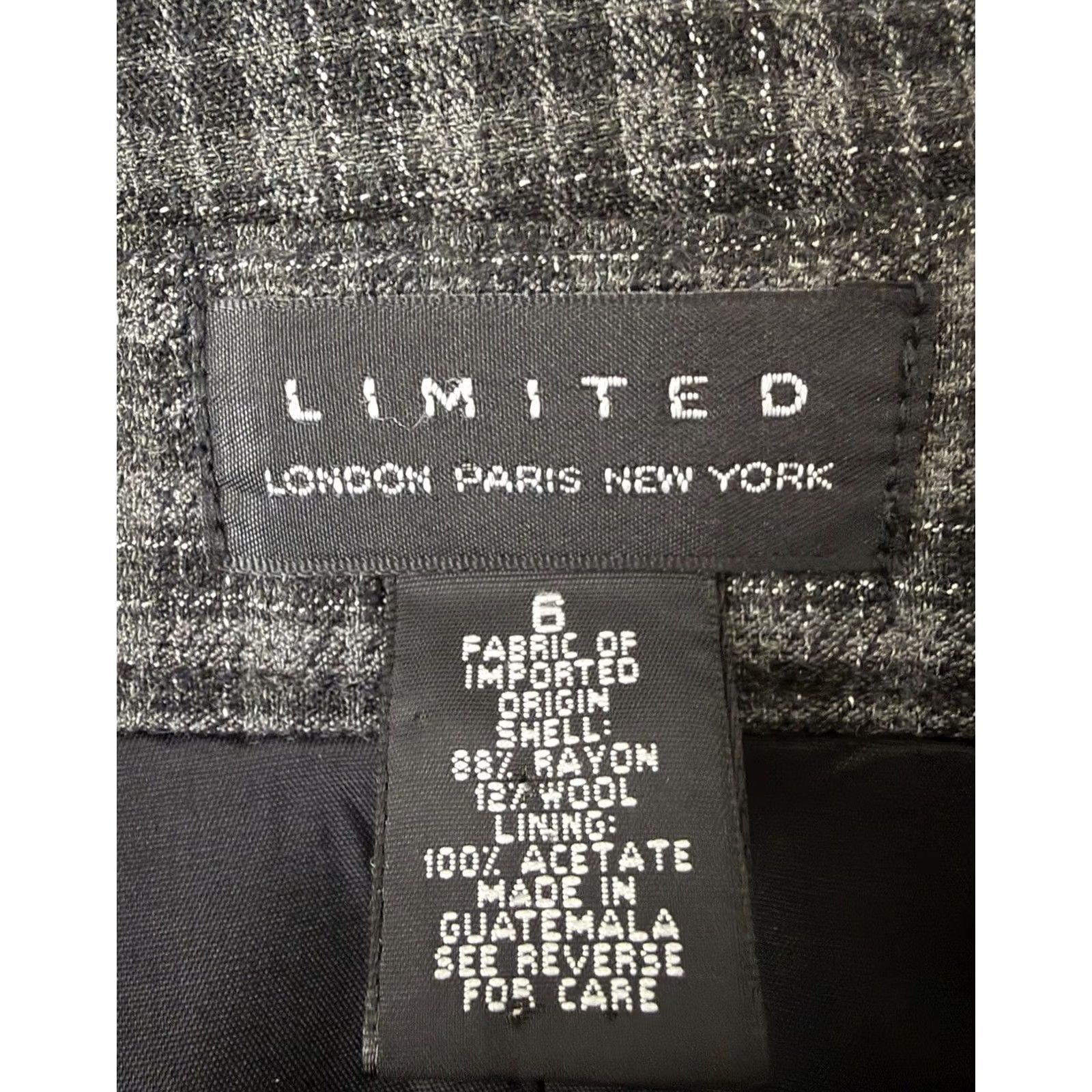 Vintage VINTAGE The Limited Skirt Womens 6 / S Plaid Gray Knee Length High Waist Pleated Vintage 90s Grunge Preppy Size 28" / US 6 / IT 42 - 5 Thumbnail