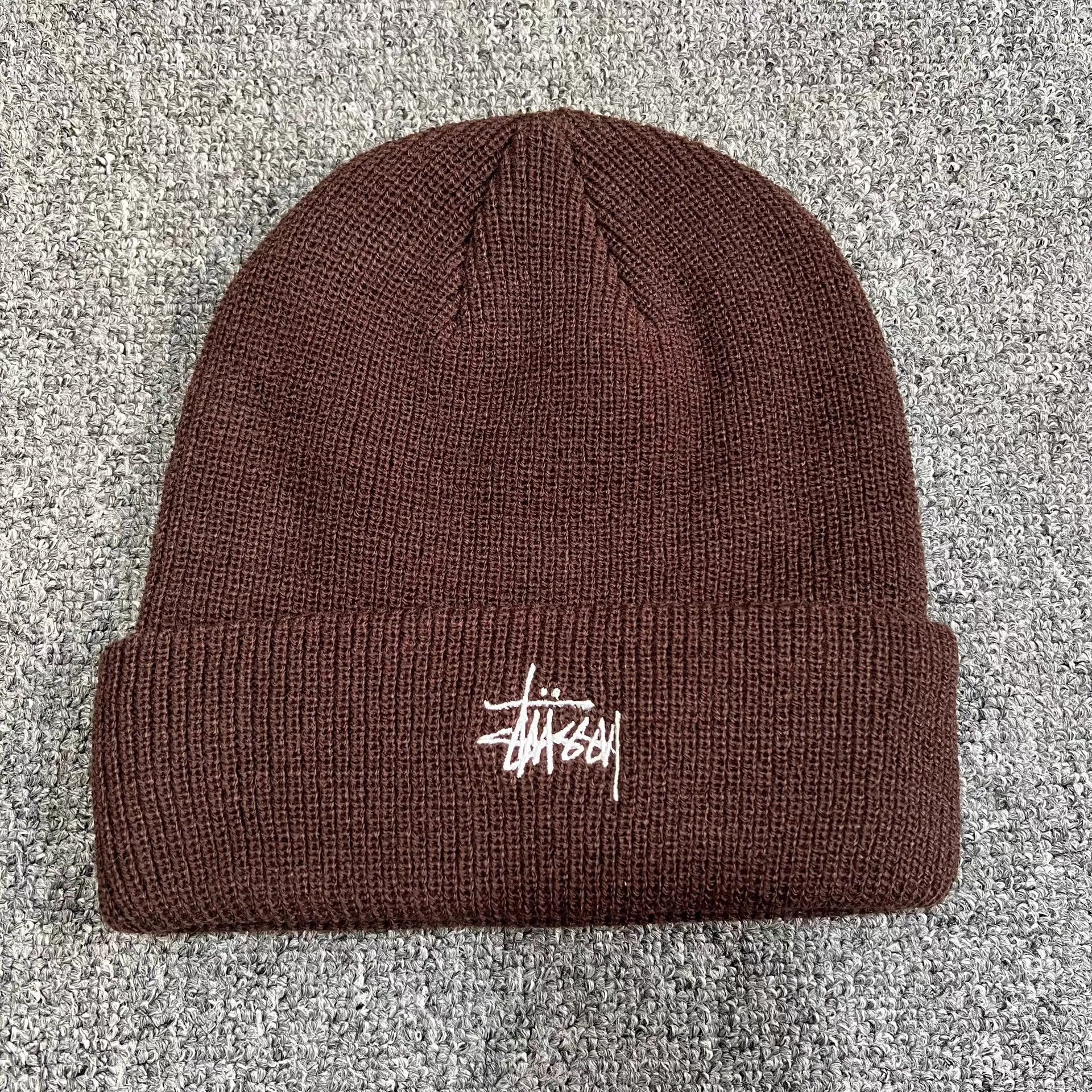 Stussy Stussy Classic Solid Color Embroidered Logo Knit Beanie Q7 Size ONE SIZE - 8 Thumbnail