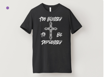 Other Too Blessed To Be Depressed™ Size US M / EU 48-50 / 2 - 1 Thumbnail