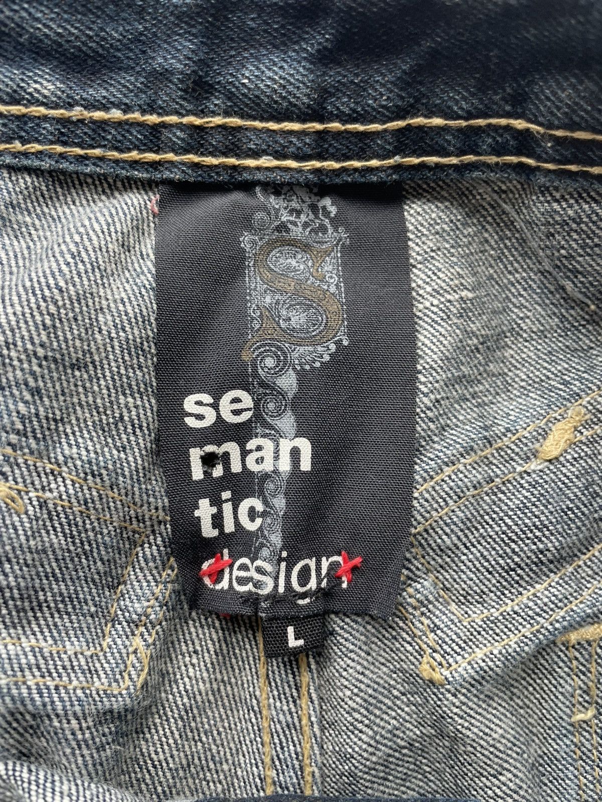 semanticdesign Semantic Design Punk Style Flare Denim Pants Size US 34 / EU 50 - 7 Thumbnail
