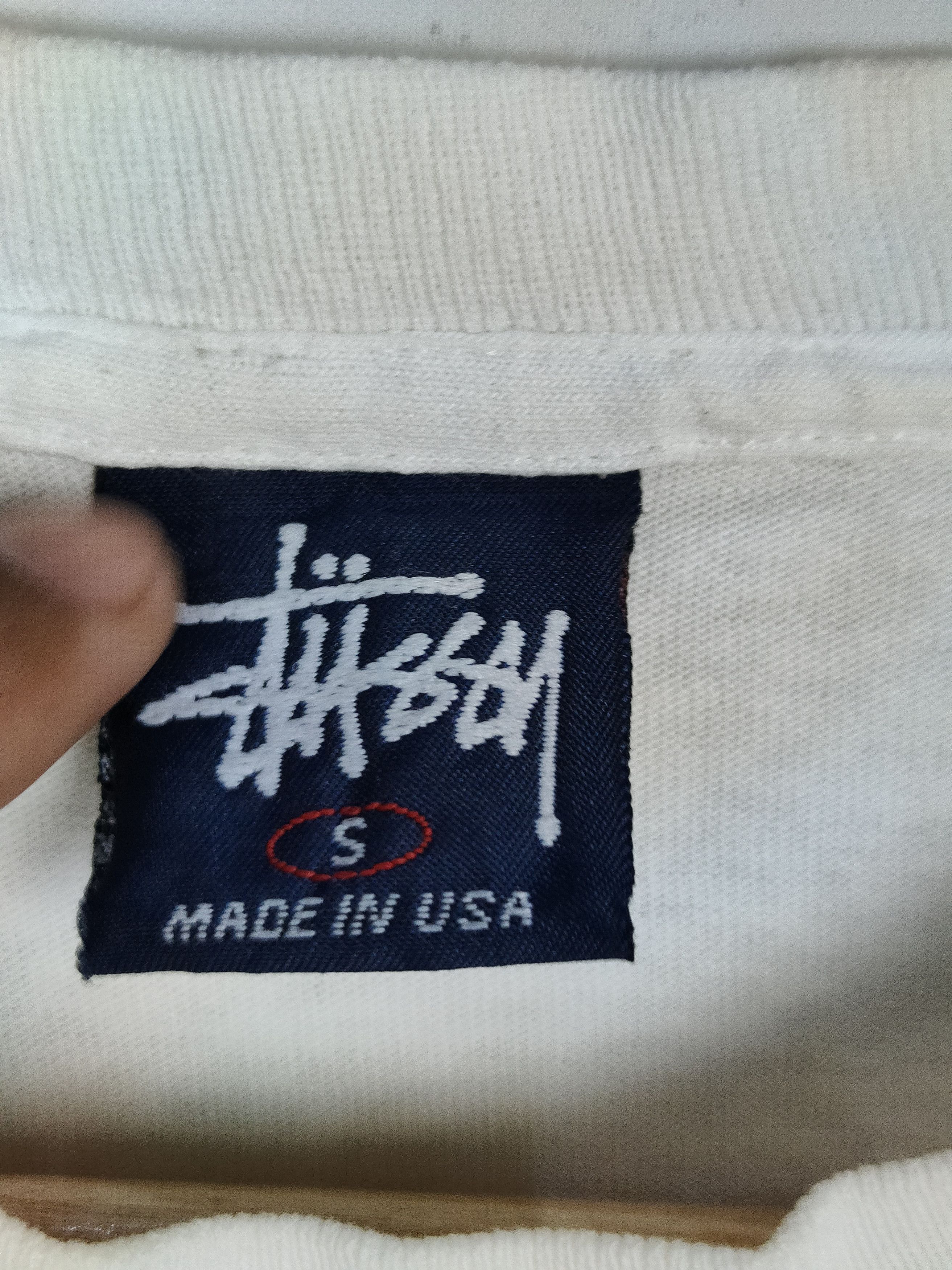 Stussy × Vintage Vintage 90s Stussy Untitled Drip Technique Shirt Size US S / EU 44-46 / 1 - 3 Thumbnail