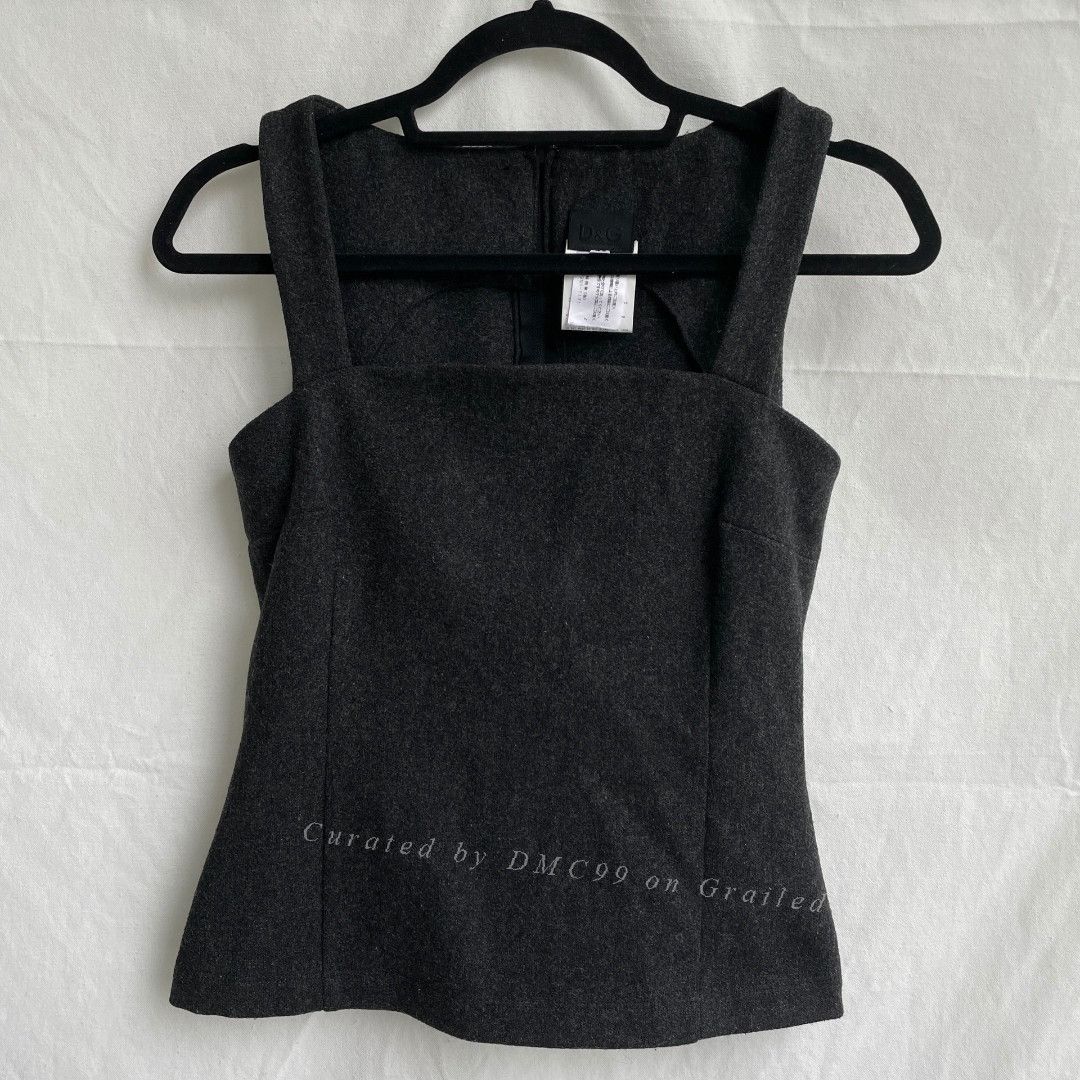 Dolce & Gabbana DG Vintage Wool Corset Vest Size M / US 6-8 / IT 42-44 - 1 Thumbnail