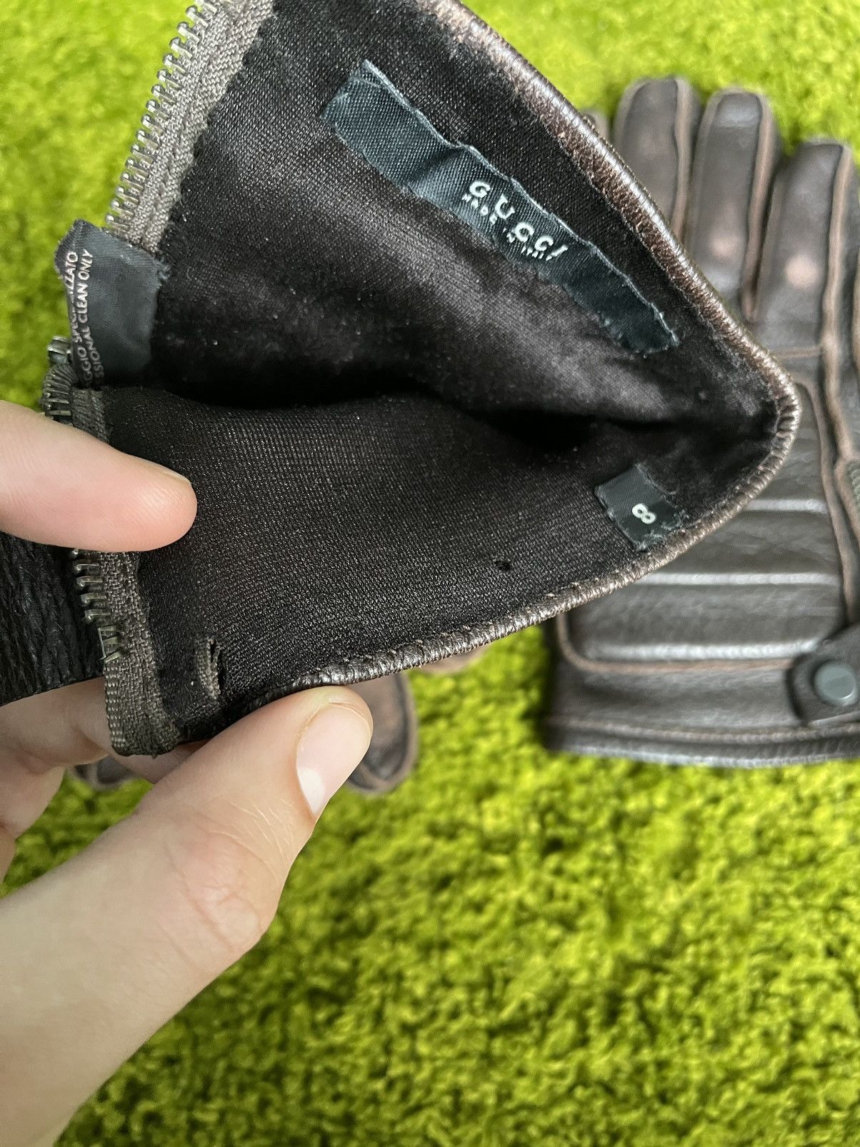 Gucci × Tom Ford Gucci archive real leather gloves Size 32 - 15 Thumbnail
