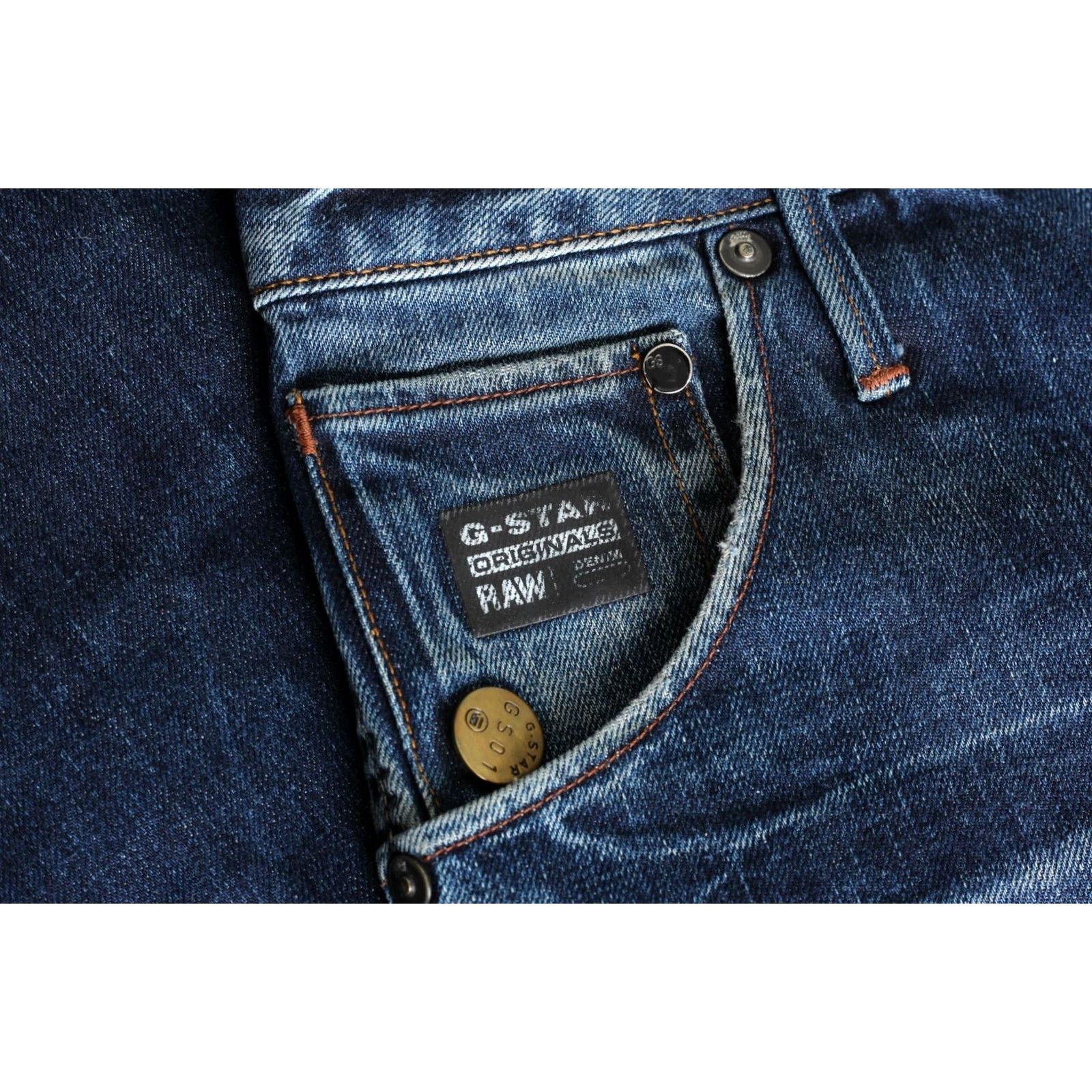 G-Star G-Star ARC 3D SLIM Jeans Men Size W31 L32 Blue 5-Pocket Denim Zip Belt Loops Regular 31/32 DZ5869 Size US 31 - 4 Thumbnail