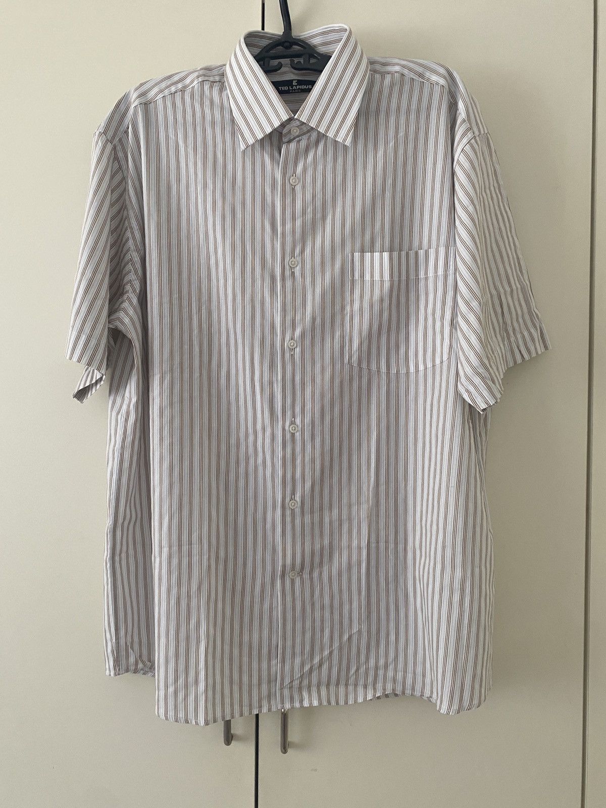 TED LAPIDUS Elegant classic Ted Lapidus Paris shortsleeve sommer shirt Size US XXL / EU 58 / 5 - 8 Thumbnail