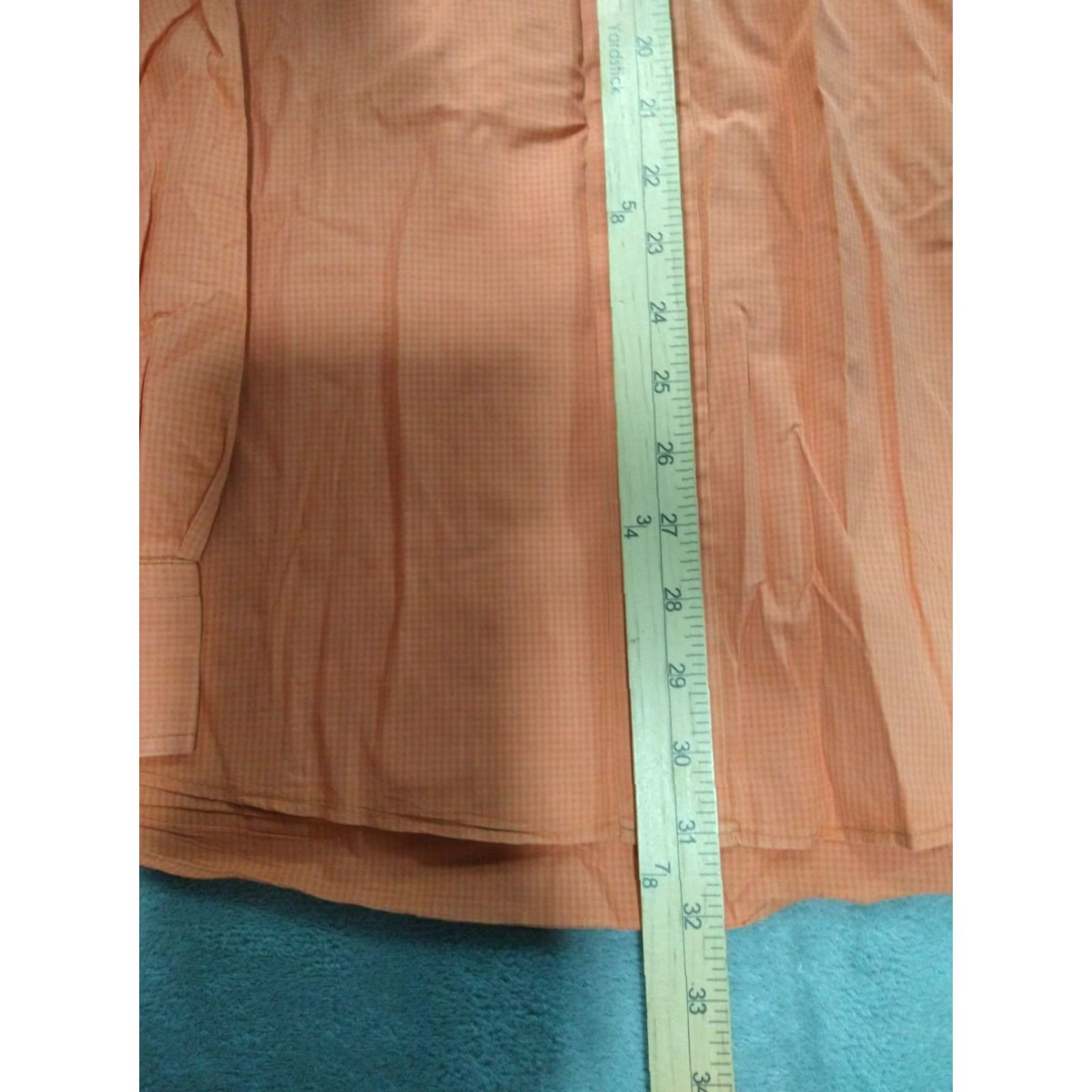 Vintage VINTAGE Bullock & Jones Shirt Mens XL Orange Checks Button-Down Long Sleeve Casual USA Size US XL / EU 56 / 4 - 4 Thumbnail