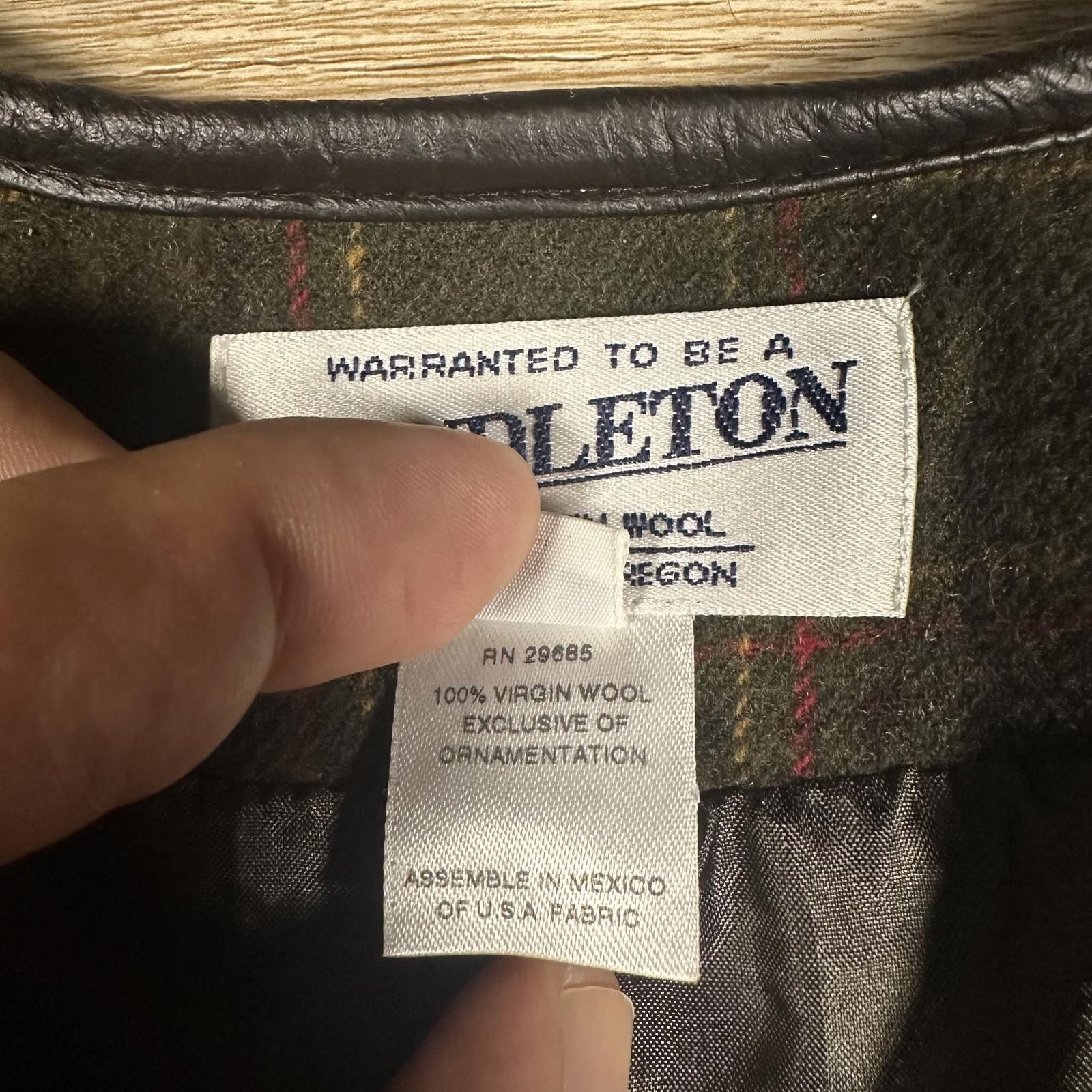 Pendleton Pendleton Women's Blazer Jacket 14 Green Plaid Wool Vintage Size XL / US 12-14 / IT 48-50 - 4 Thumbnail