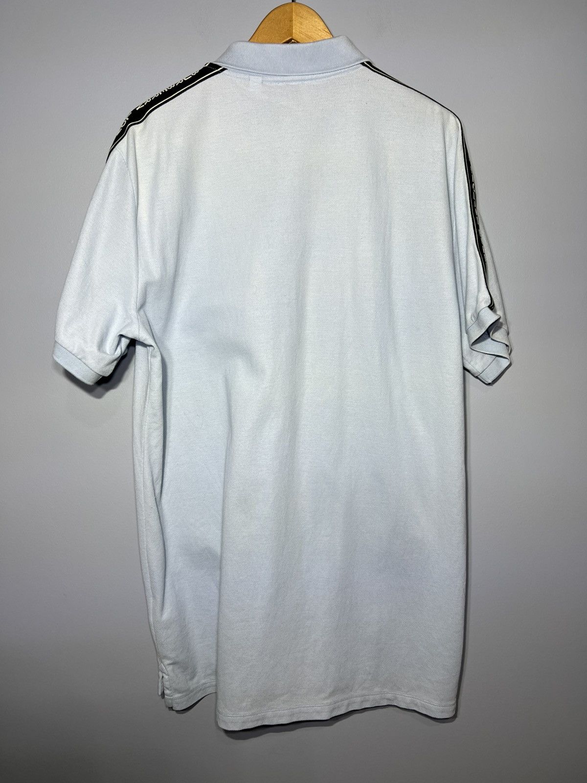 Burberry Authentic Burberry Men's Logo Tape Pique' Polo Shirt Size L Size US L / EU 52-54 / 3 - 4 Thumbnail