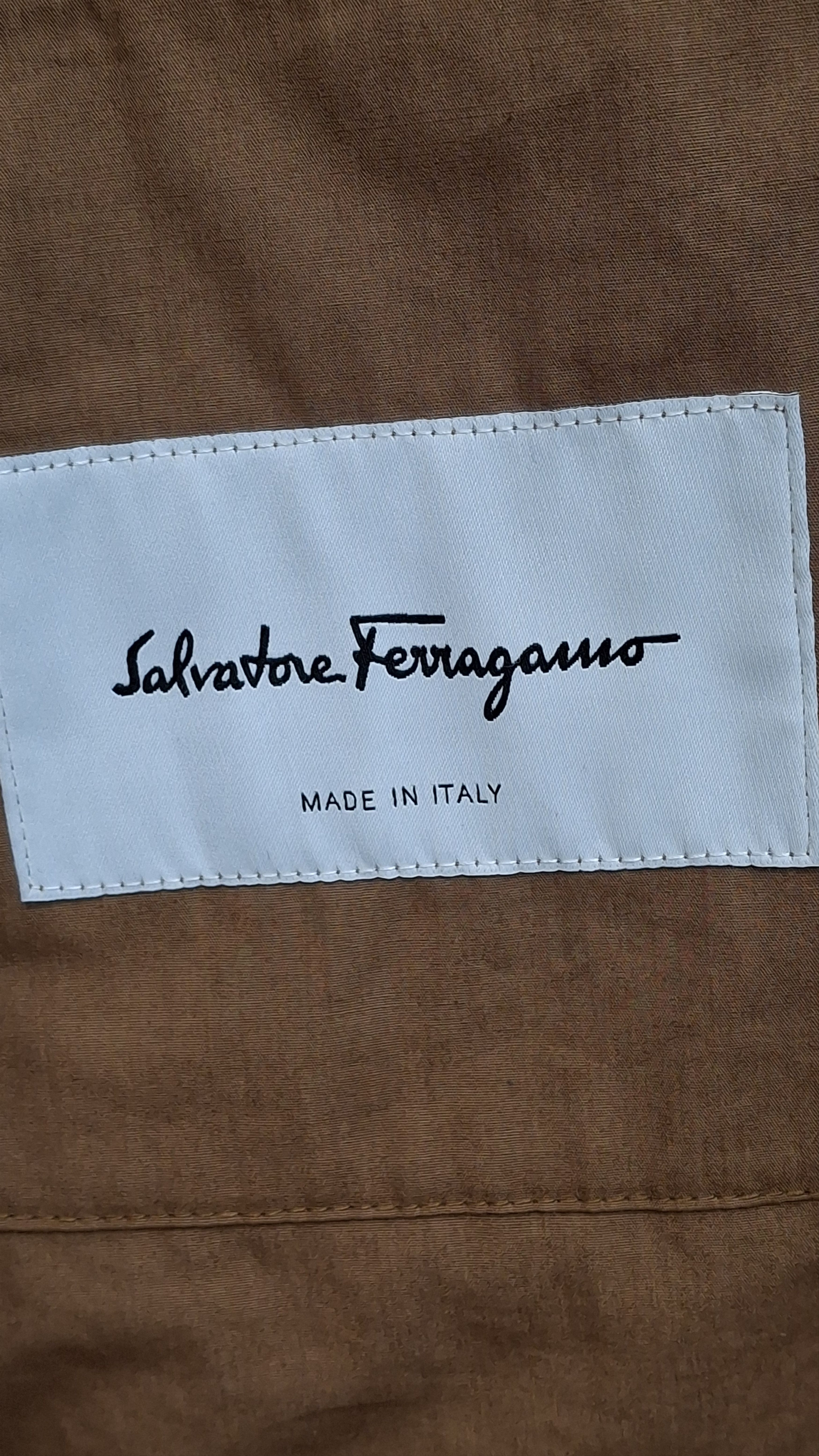 Salvatore Ferragamo ​Ferragamo Made in Italy Hooded Cotton Parka XL Size US XL / EU 56 / 4 - 10 Thumbnail