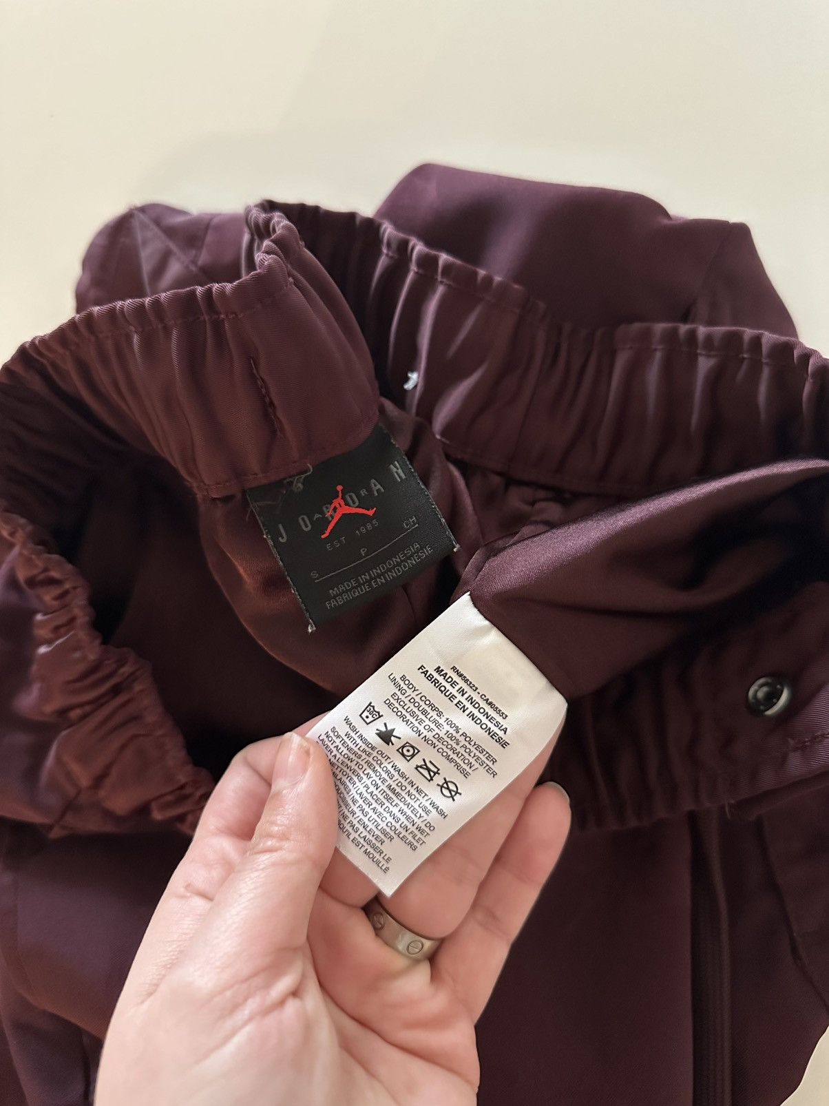 A Ma Maniere × Jordan Brand Jordan X A Ma Maniere Burgundy Jacquard Short Men’s S Floral Size US 31 - 5 Thumbnail