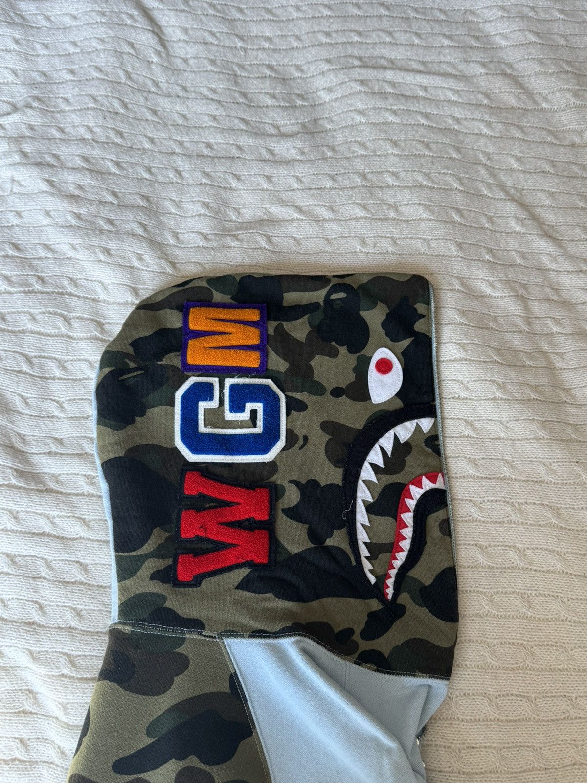 Bape Bape Shark Wide Half Zip Pullover Sax Colorway Size US L / EU 52-54 / 3 - 3 Thumbnail