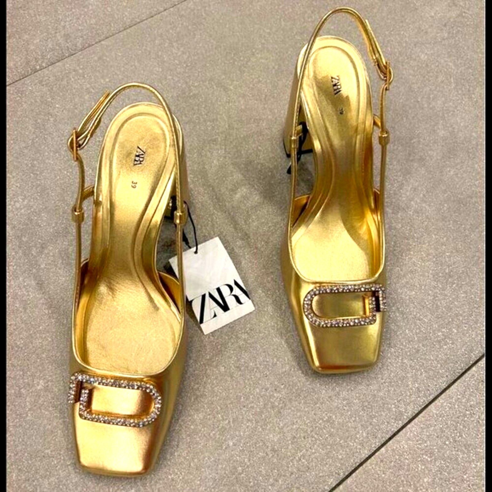 Zara ZARA Square Toe Pumps NWT Size US 7.5 / IT 37.5 - 7 Thumbnail