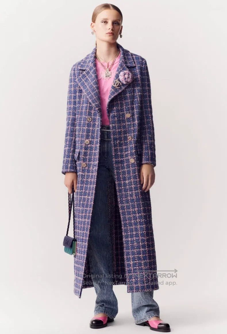 Chanel Chanel 23P Spring and Summer Preview Pink and Blue Plaid T Size XS / US 0-2 / IT 36-38 - 9 Thumbnail