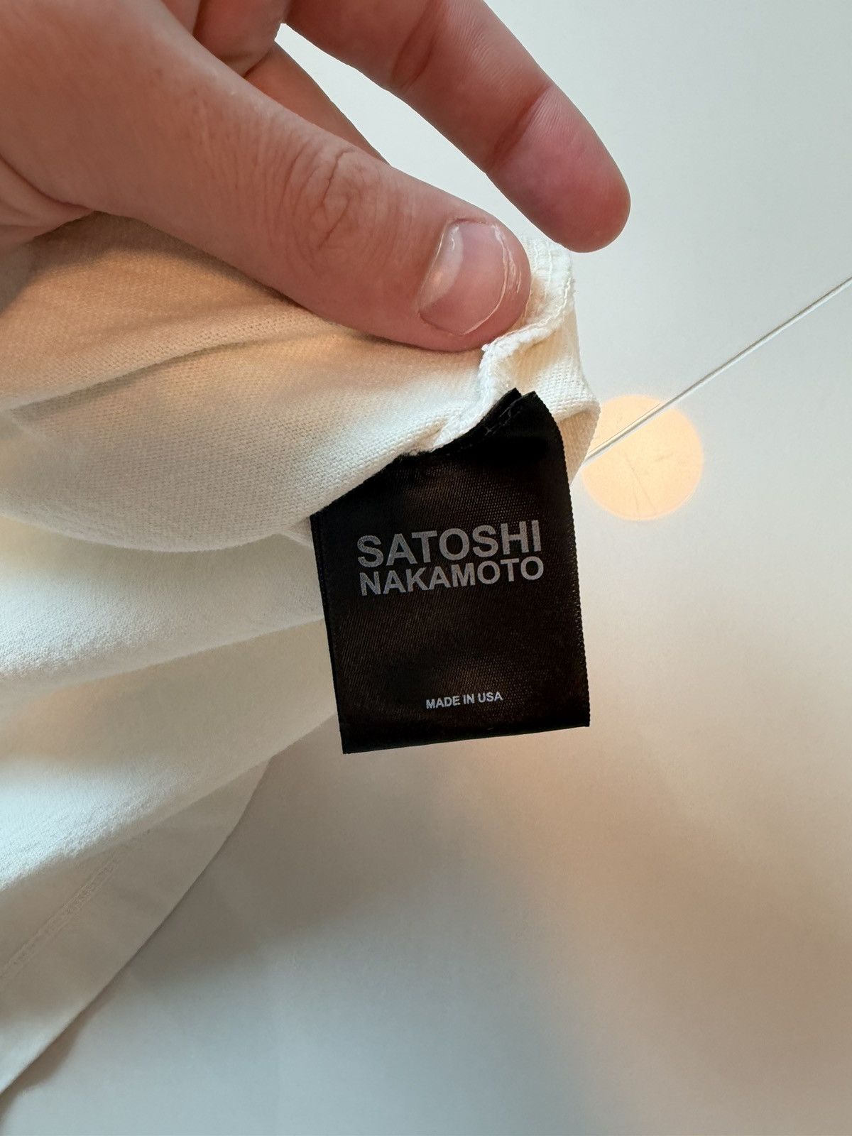 Satoshi Nakamoto Cream White T-Shirt Size US XL / EU 56 / 4 - 6 Thumbnail